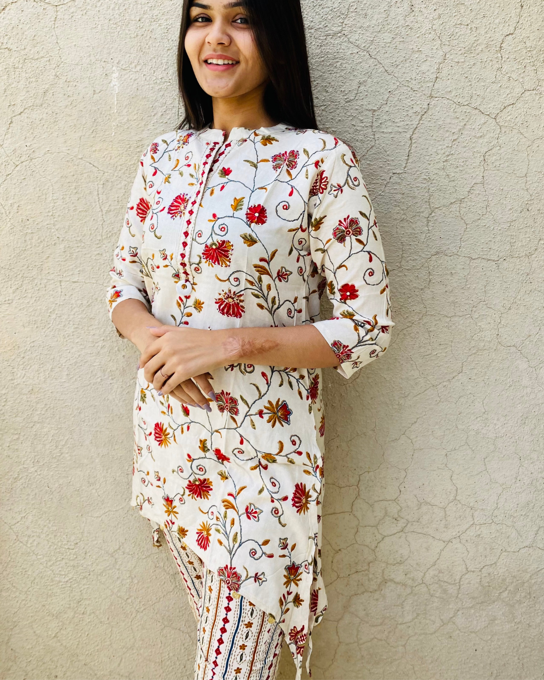 Rayon Flower Print Coord -Set - 2 Piece