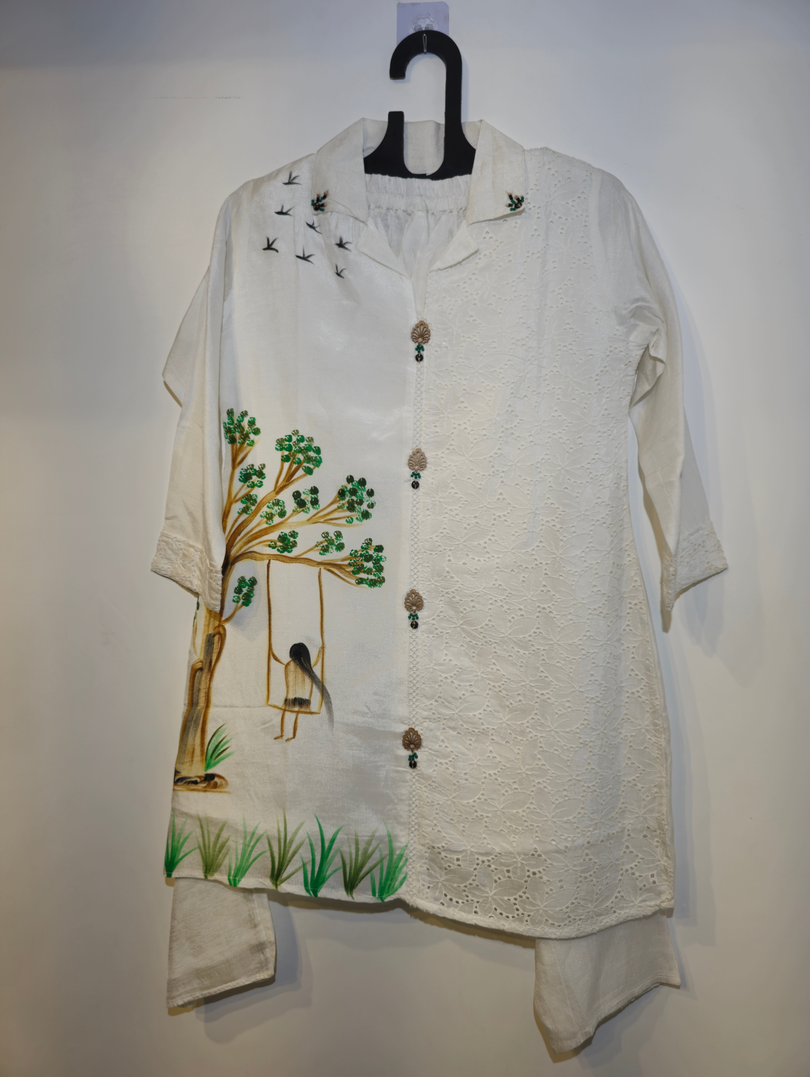Image of Designer Chinnon Silk Coord Set