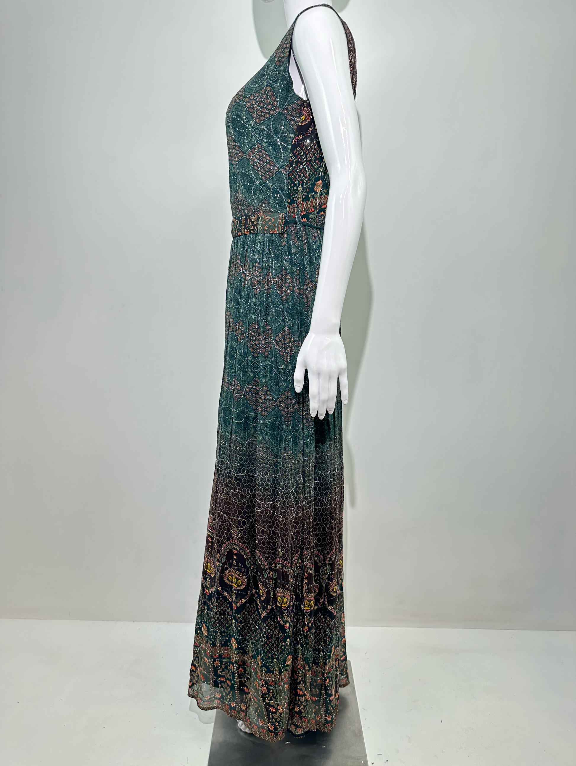 Georgette with Sequence work Gown