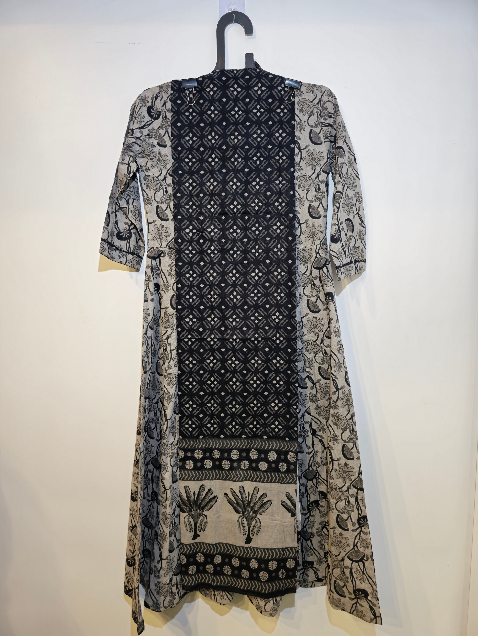 Pure Crepe Kurti Set - 3 Piece