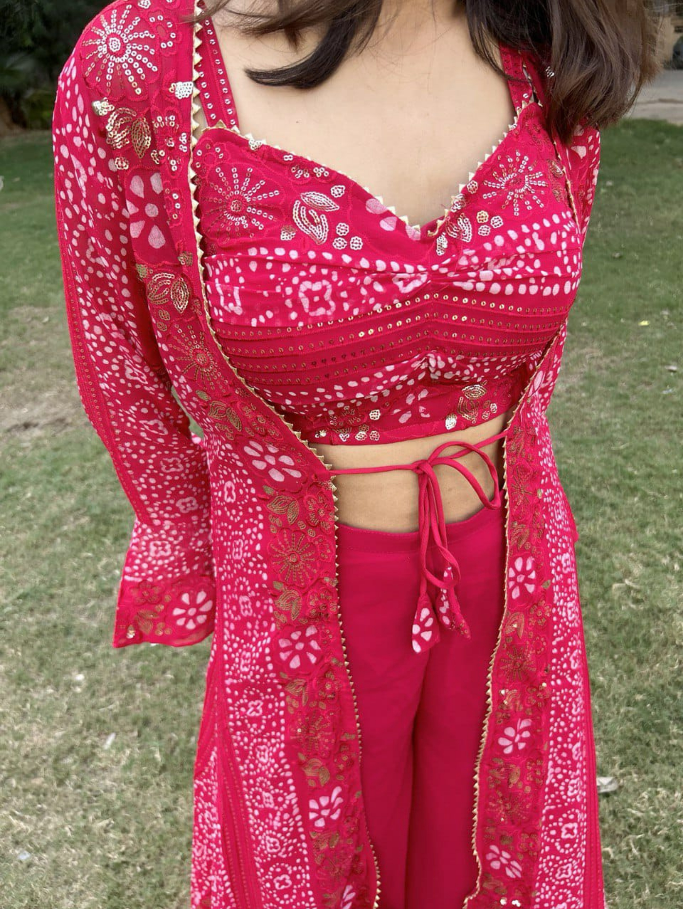 Image of Designer Georgette Traditional 3 Piece