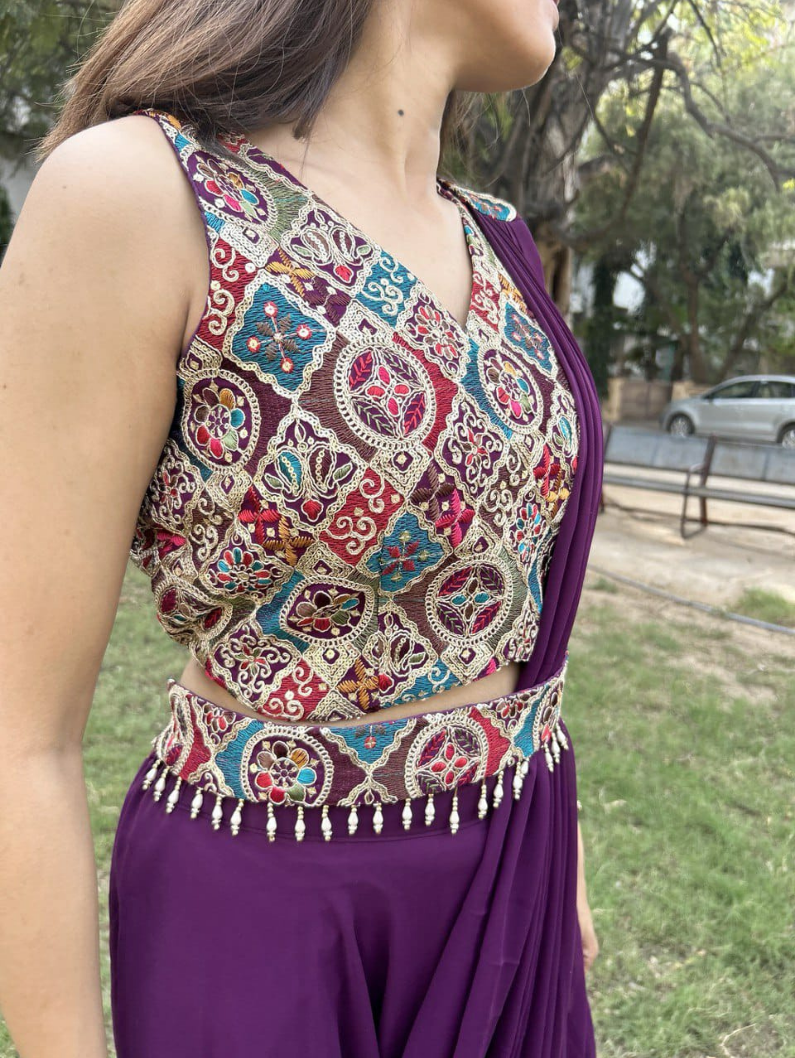 Georgette Traditional 3 Piece