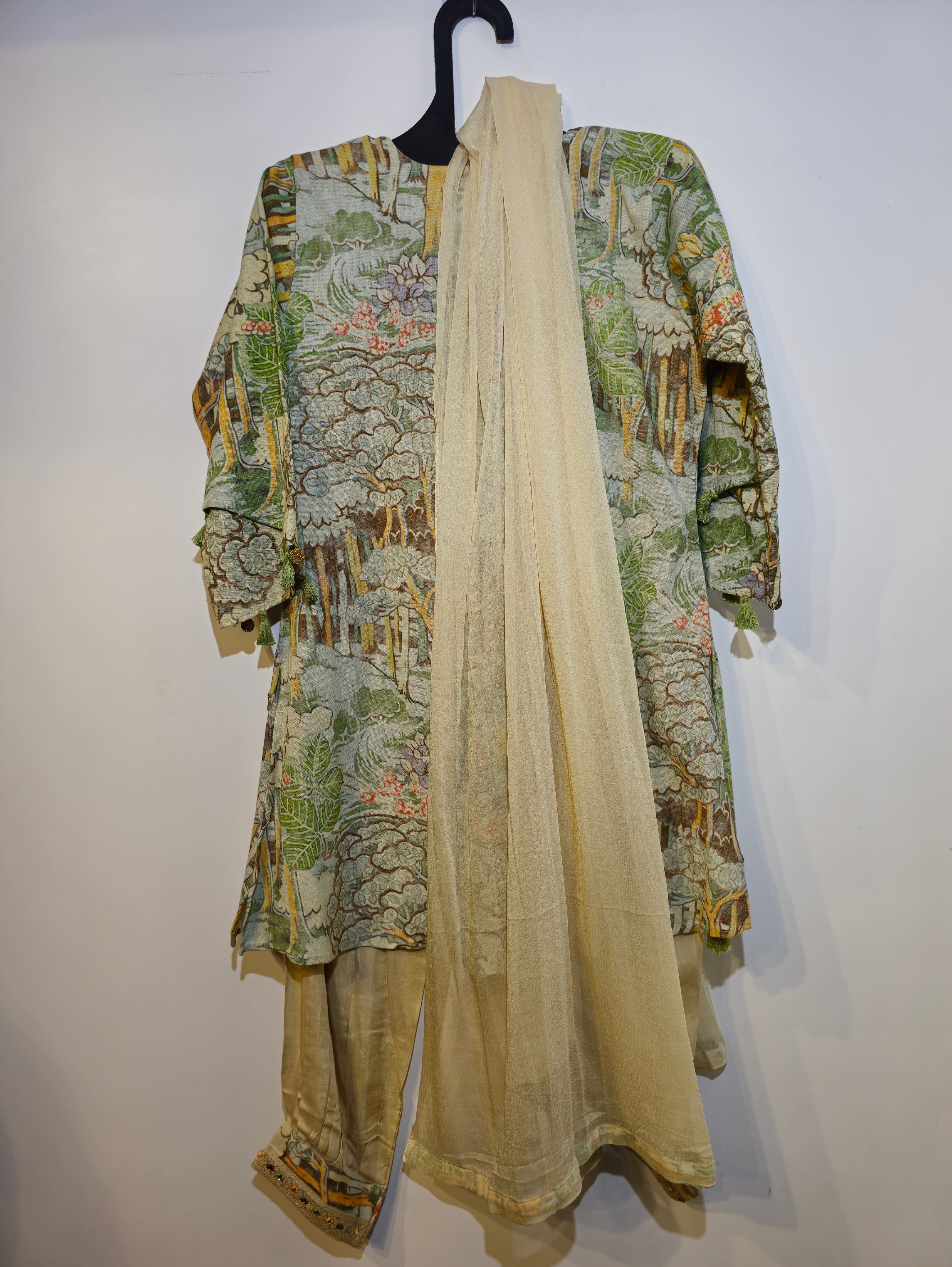 Pure Cotton Kurti Set - 3 Piece