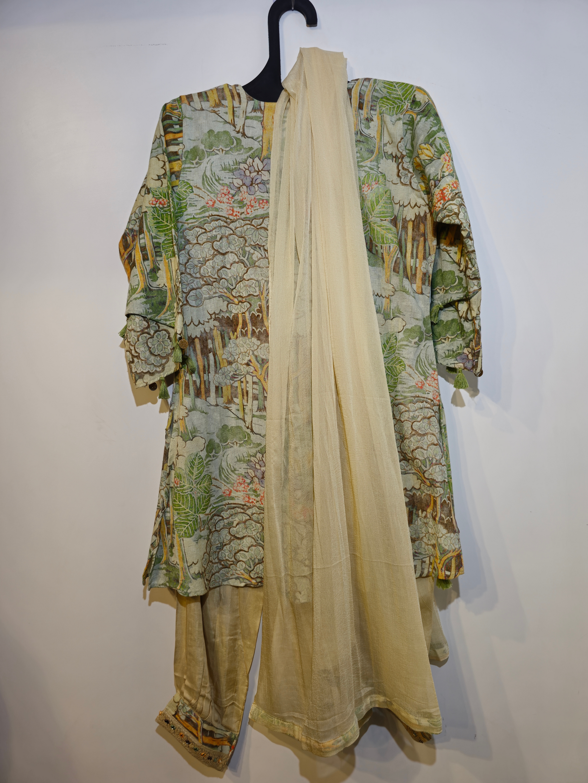 Pure Cotton Kurti Set - 3 Piece