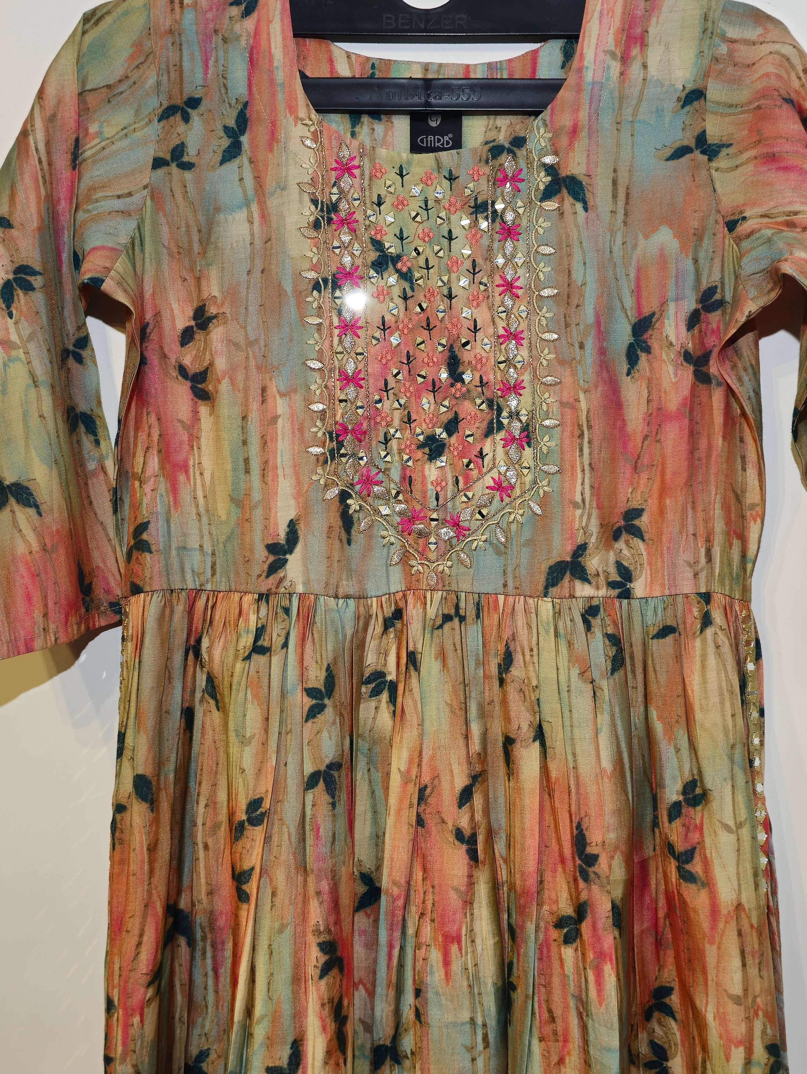 Image of Designer Muslin Straight Kurti