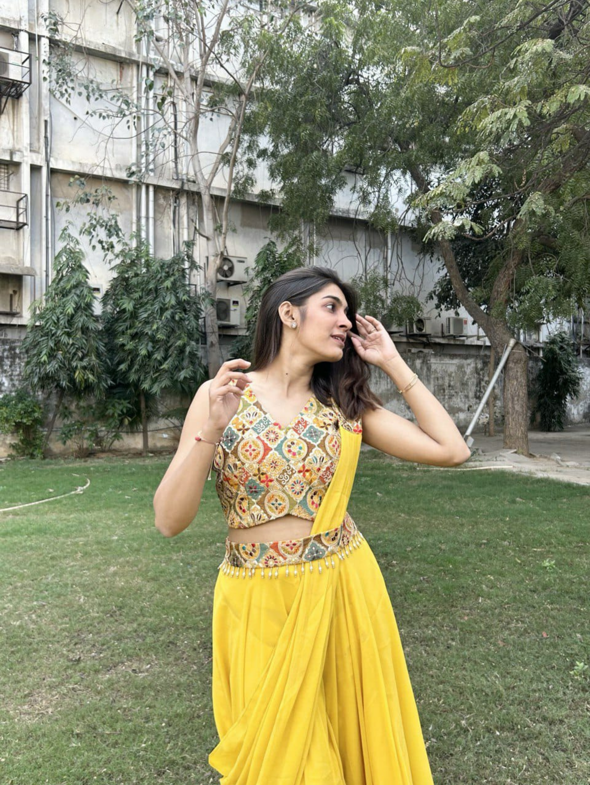 Georgette Traditional 3 Piece