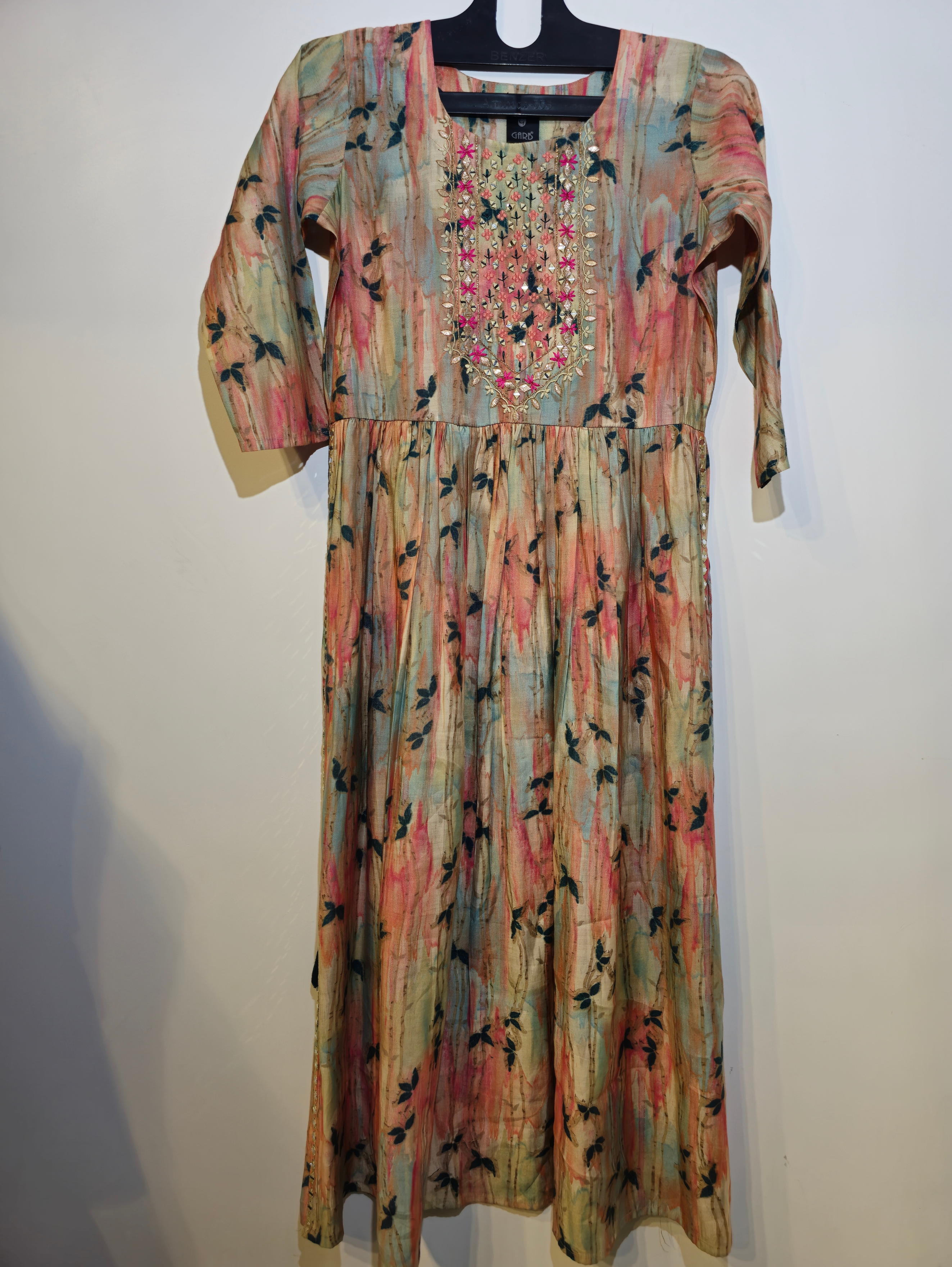 Designer Muslin Straight Kurti