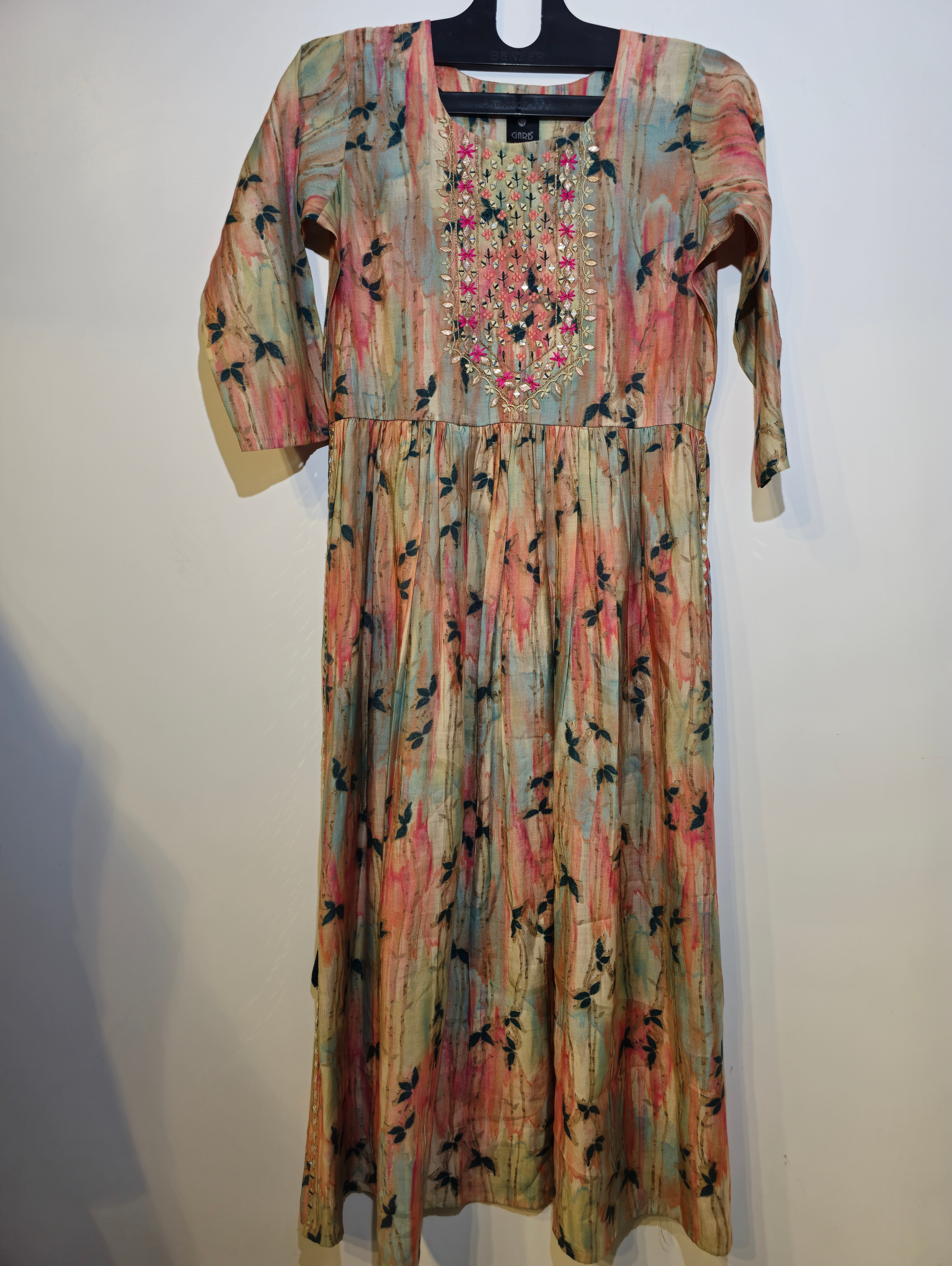 Designer Muslin Straight Kurti