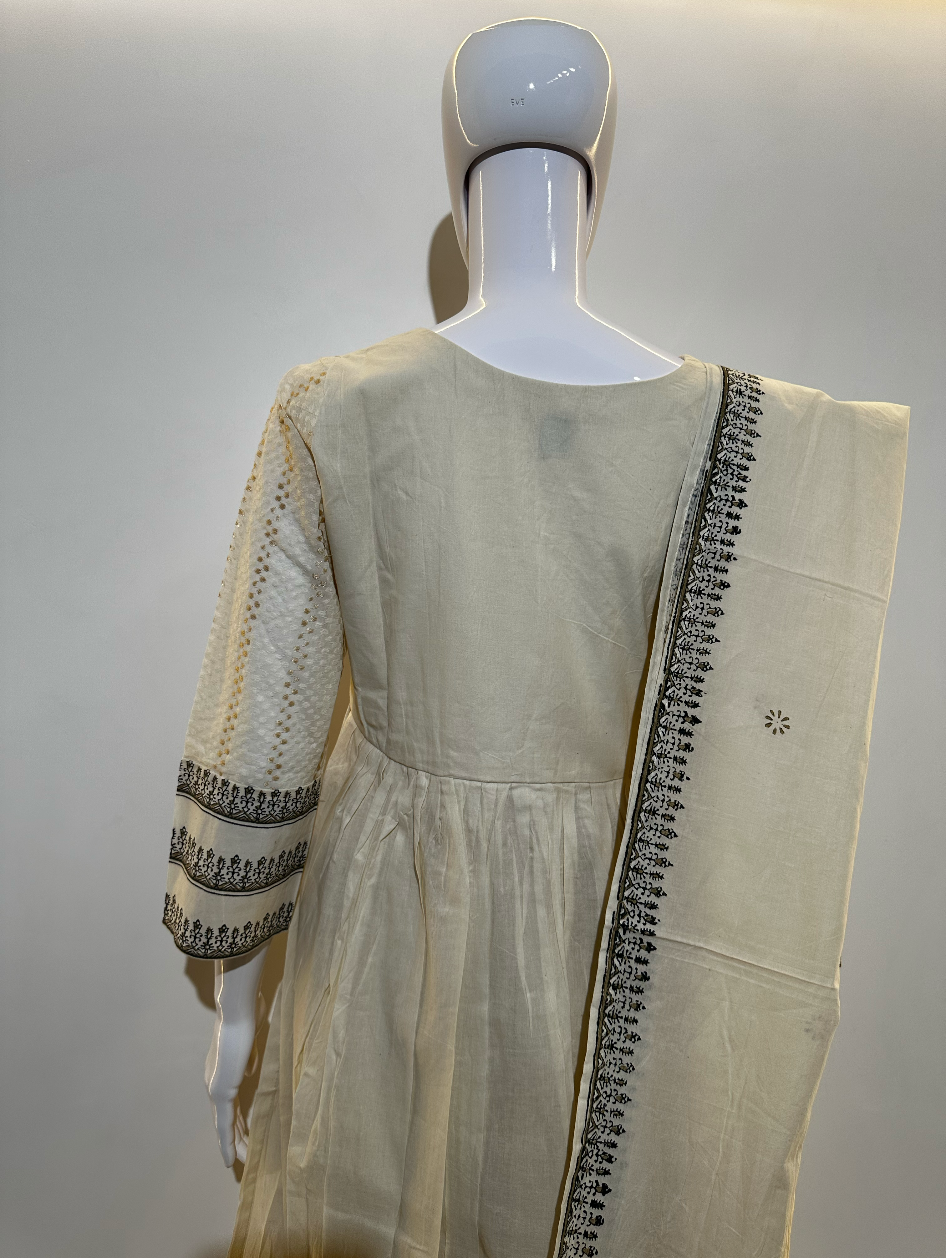Image of Cotton Embroidery kurti Set - 3 Piece