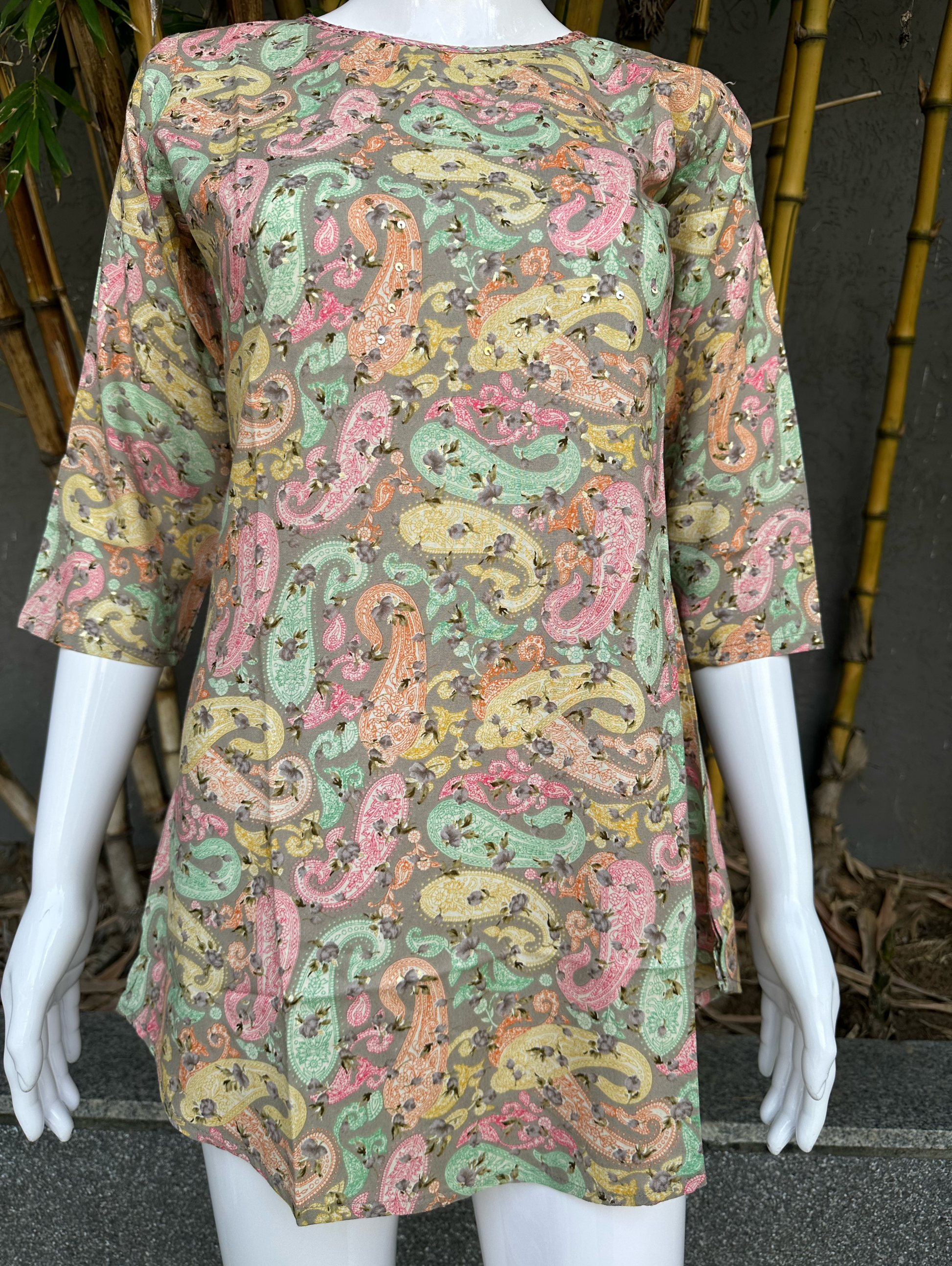 Rayon Print with Sequence work Tunic