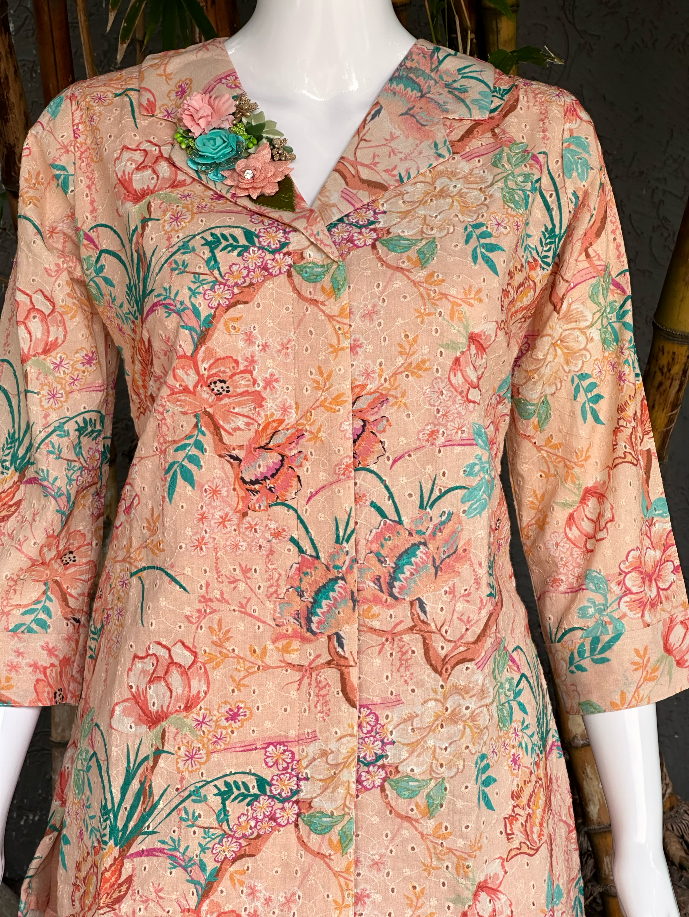 Image of Lucknowi Cotton One Side work
