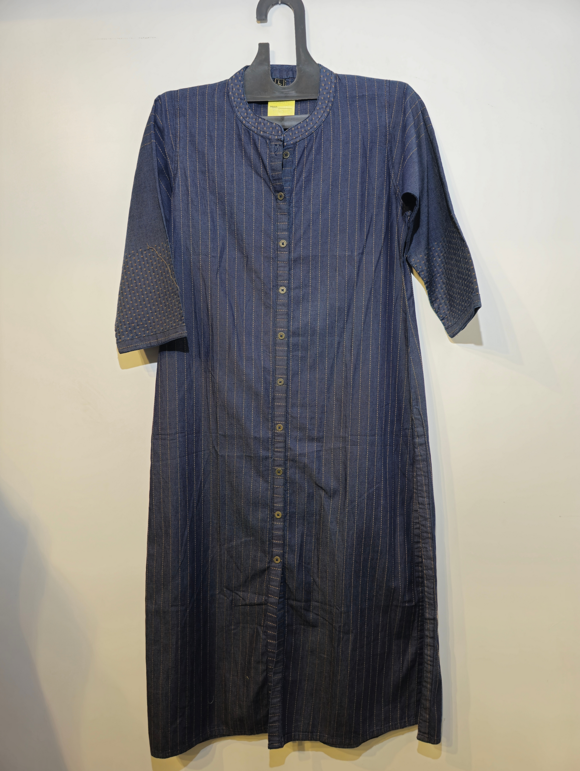 Designer Denim Straight Kurti