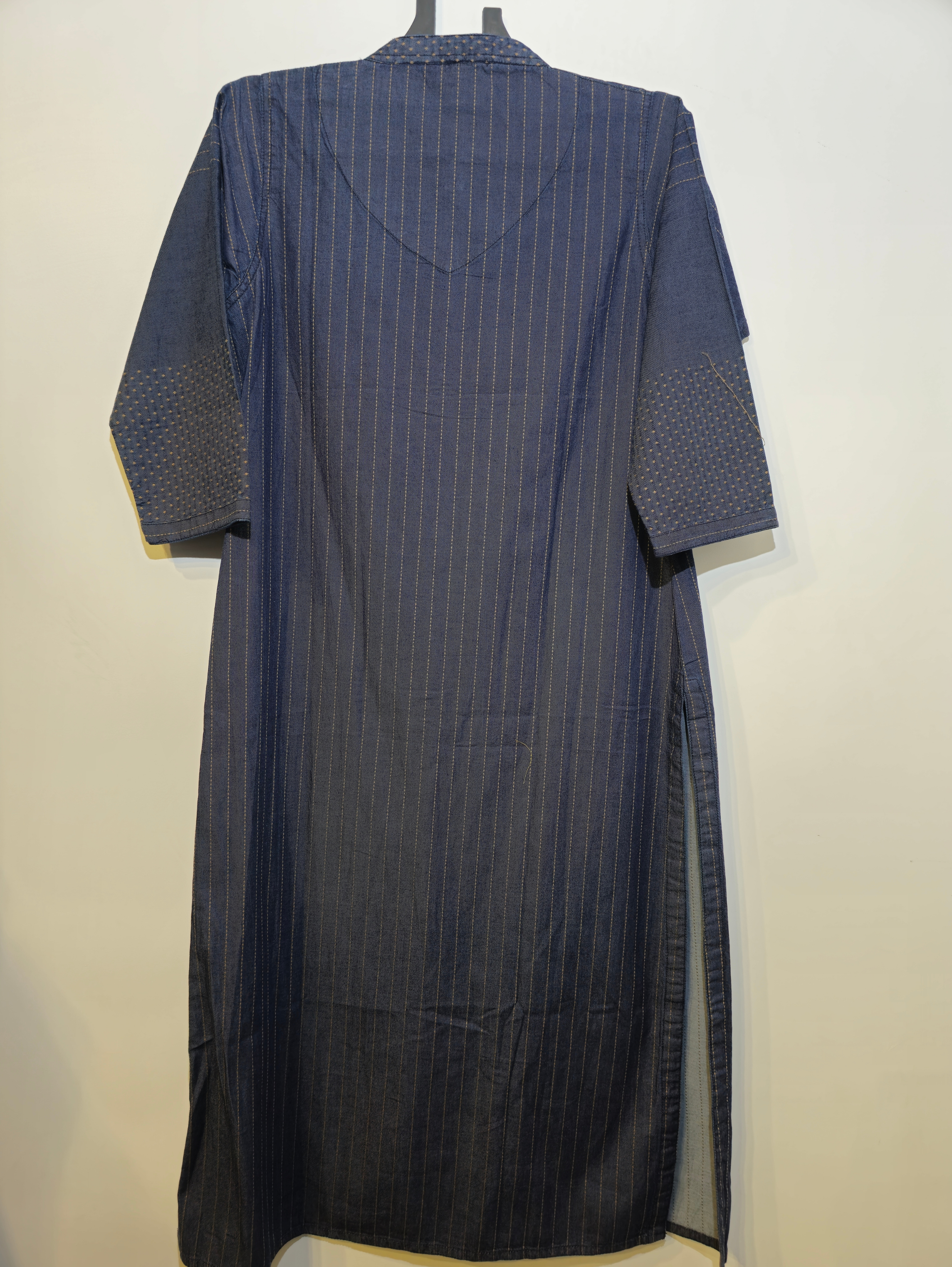 Image of Designer Denim Straight Kurti