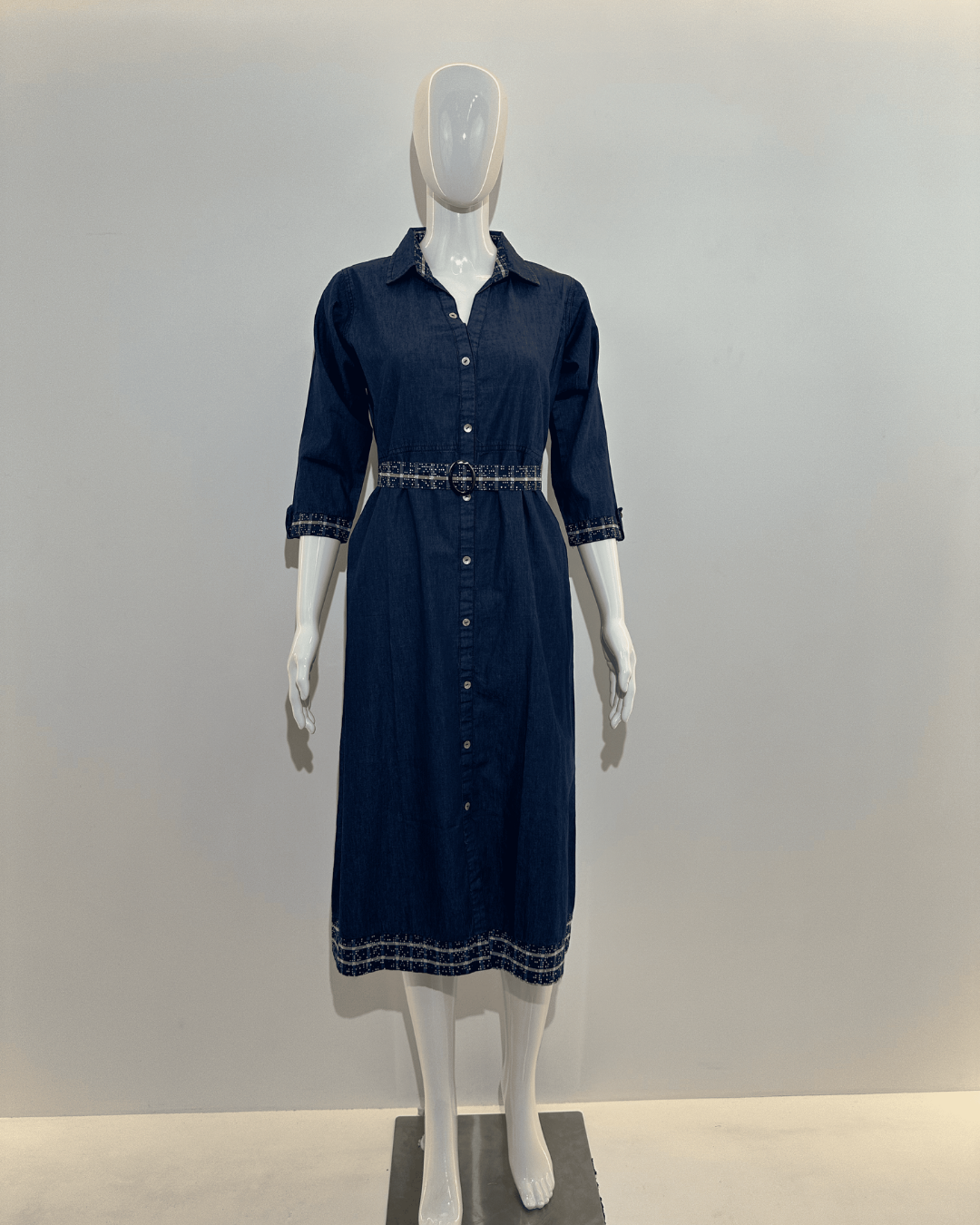 Image of Denim Mindy Dress with Belt