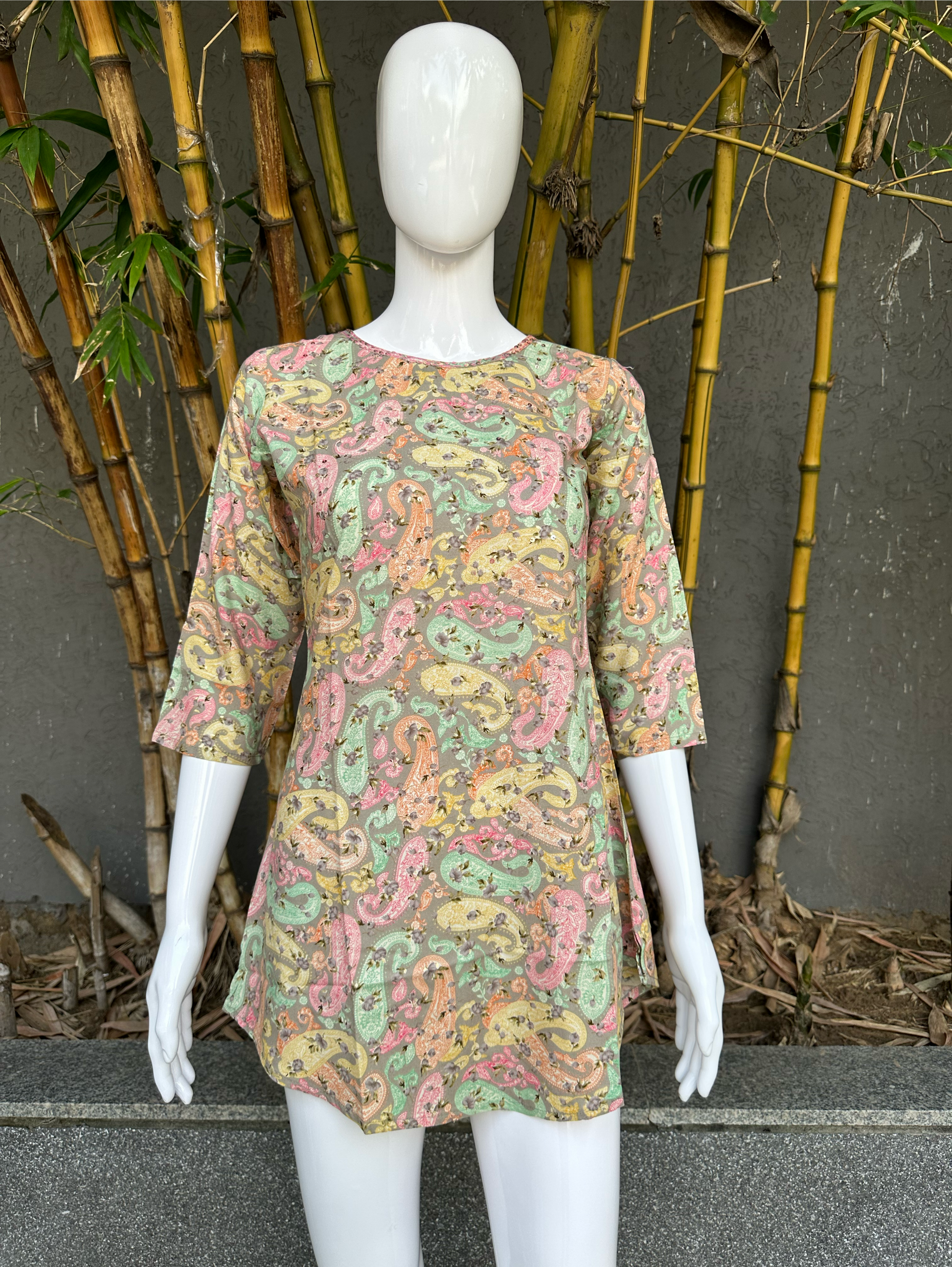Rayon Print with Sequence work Tunic