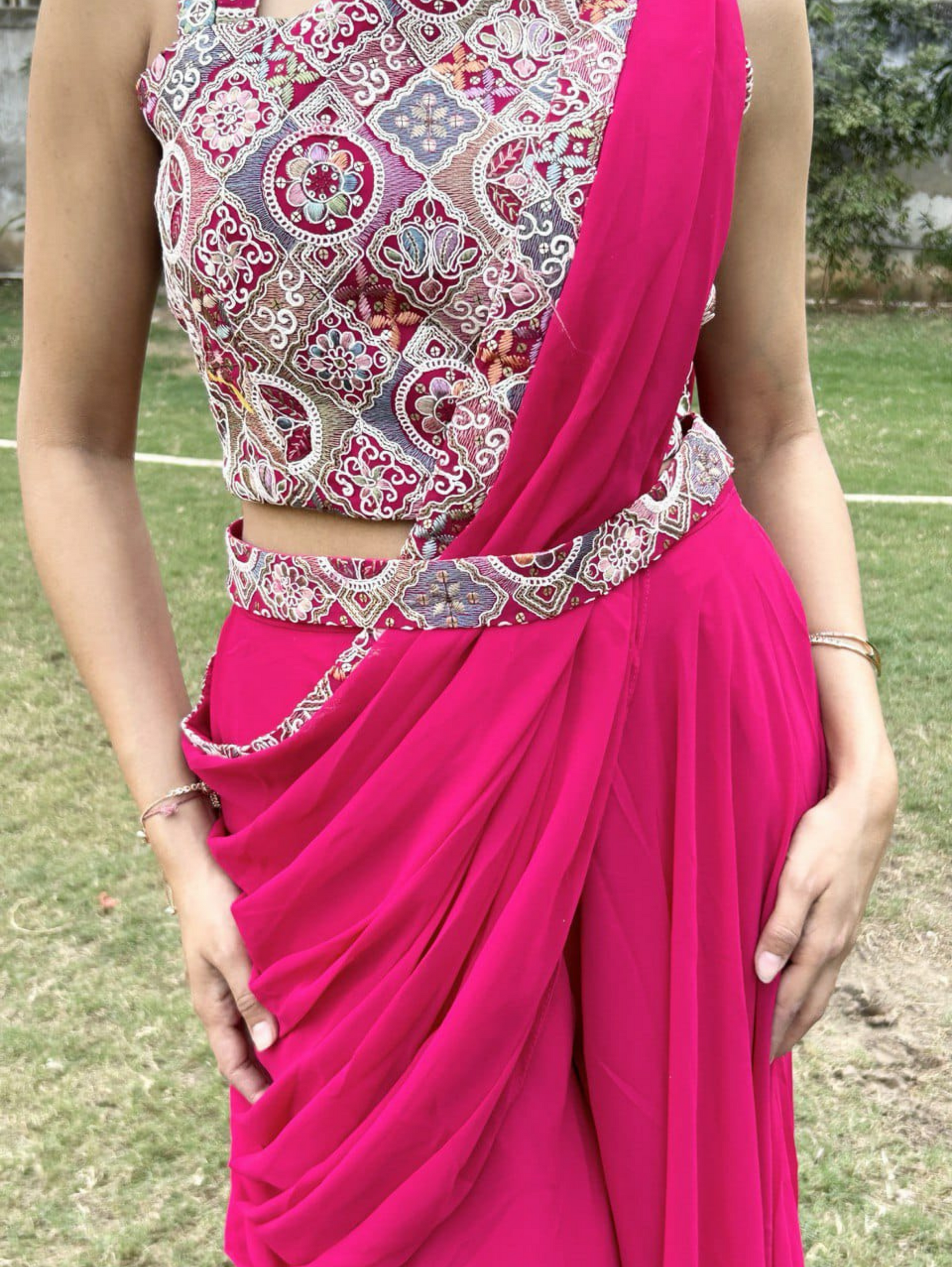 Designer Georgette Traditional 3 Piece