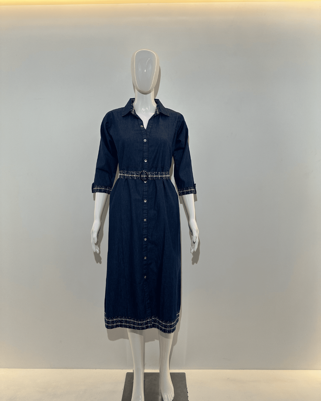 Denim Mindy Dress with Belt