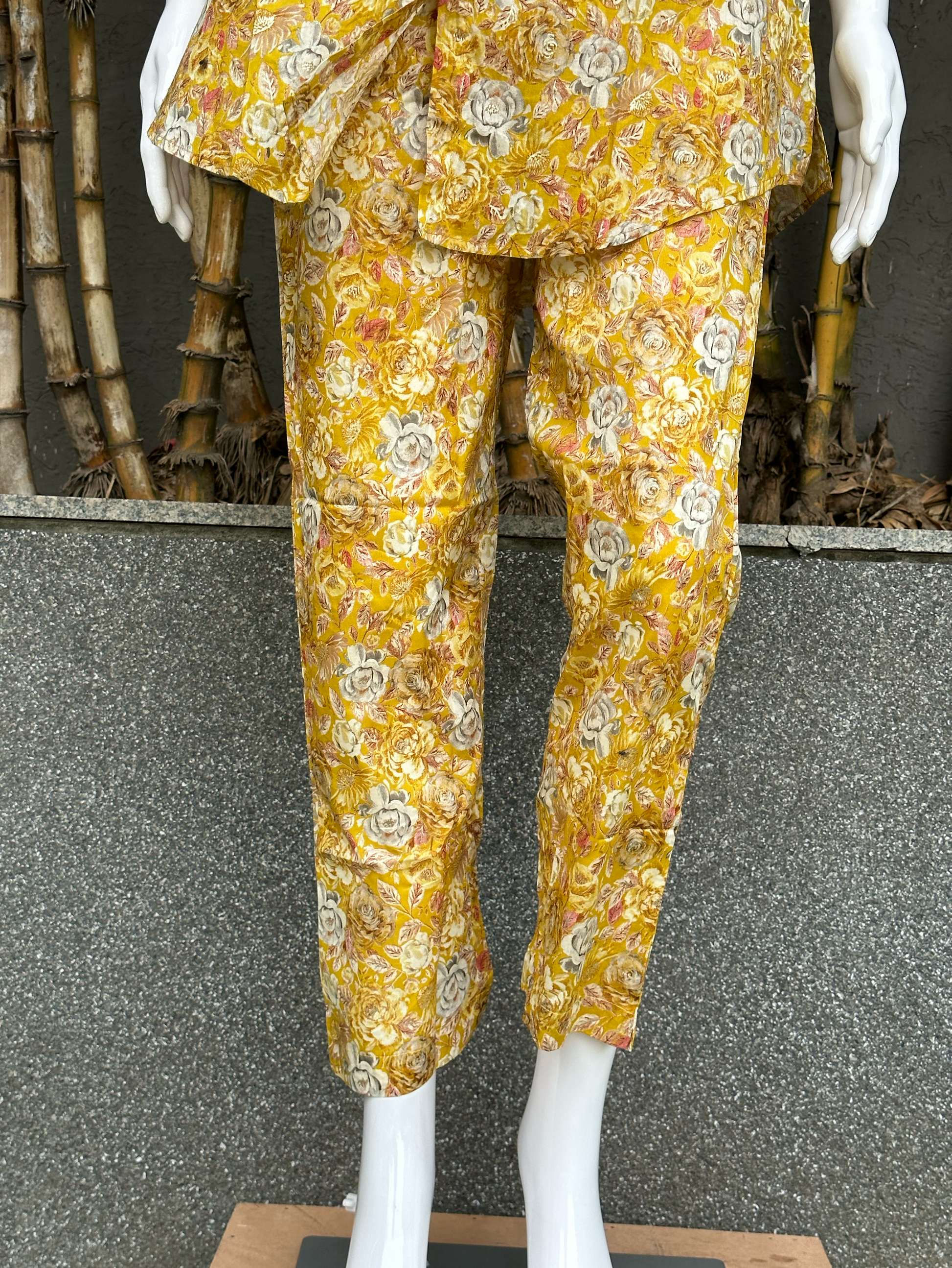 Muslin with Collar and Button work Coords