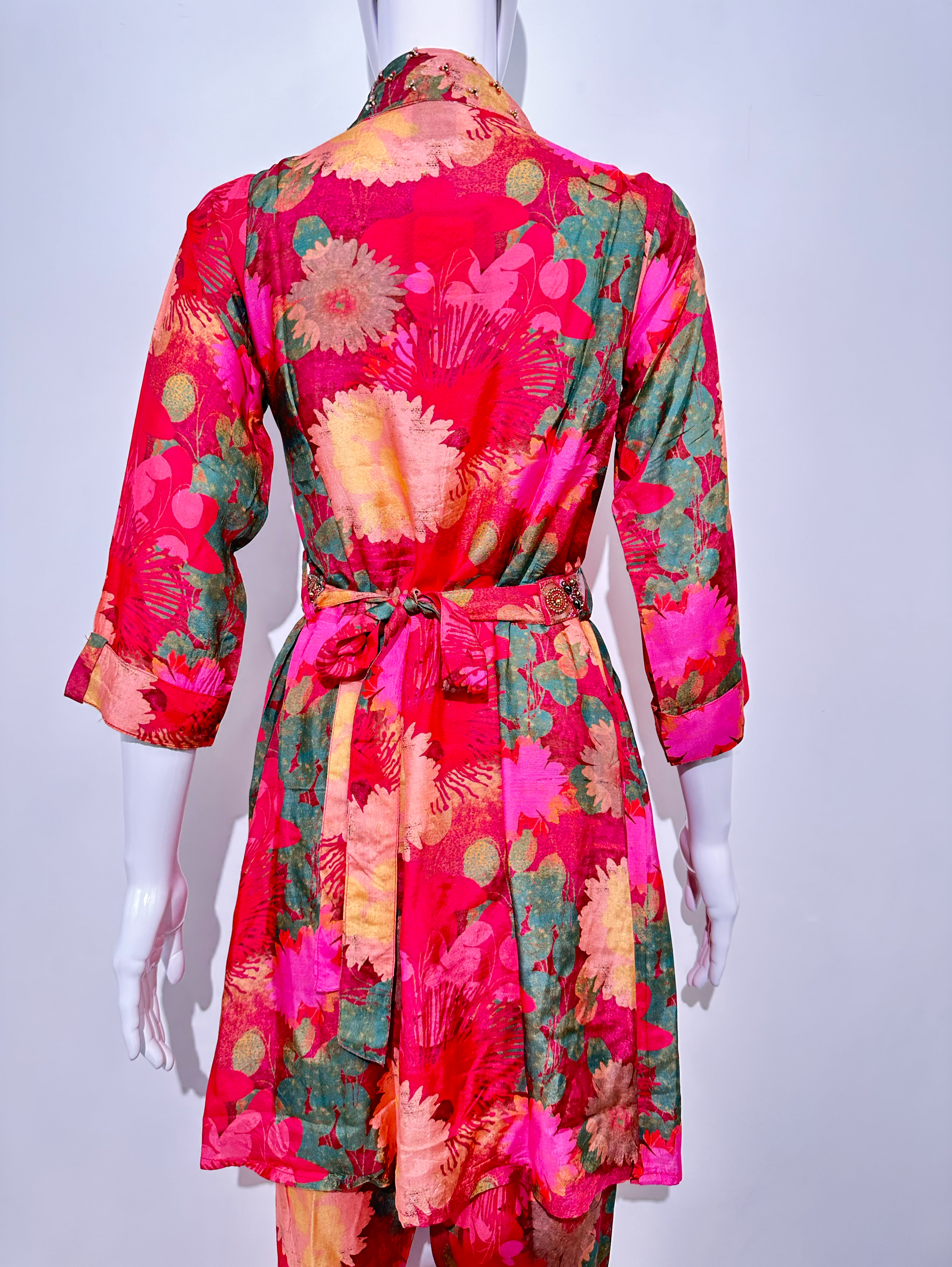 Muslin Hand work Coord Set - with Belt