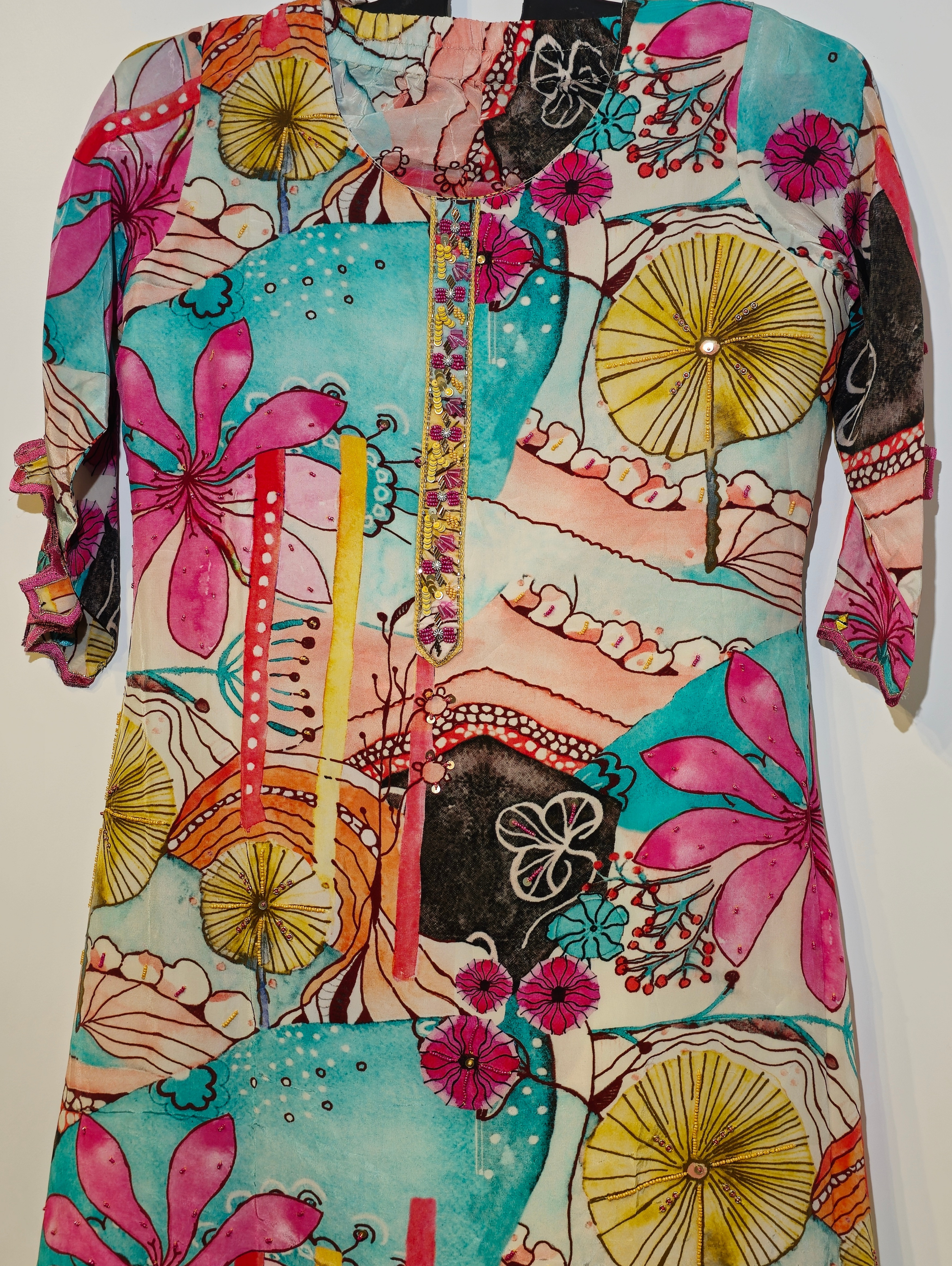 Image of Designer Crepe Coord Set