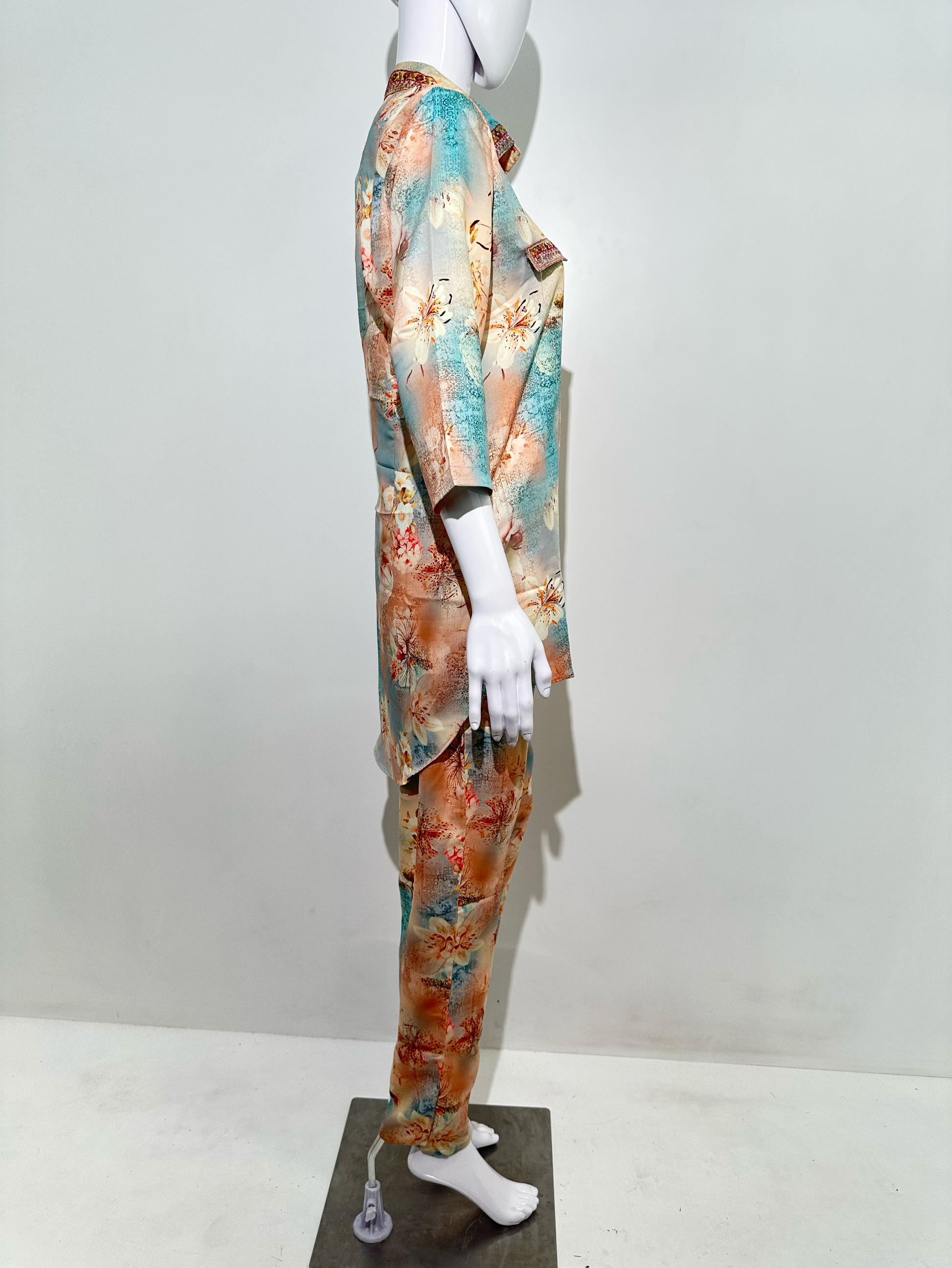 Muslin Collar Embroidery Mirror work Coords
