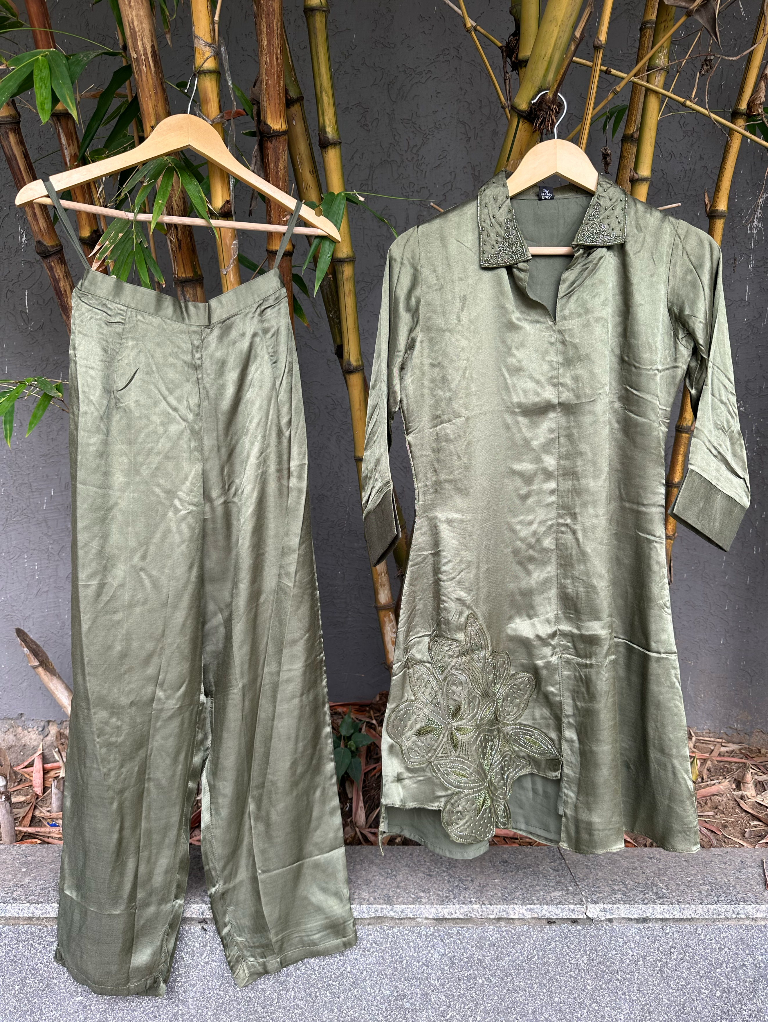 Soft Silk with Complete Hand work Coords