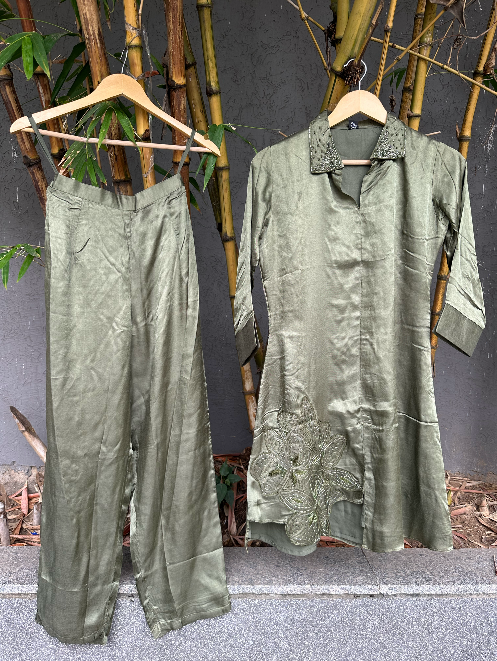 Soft Silk with Complete Hand work Coords