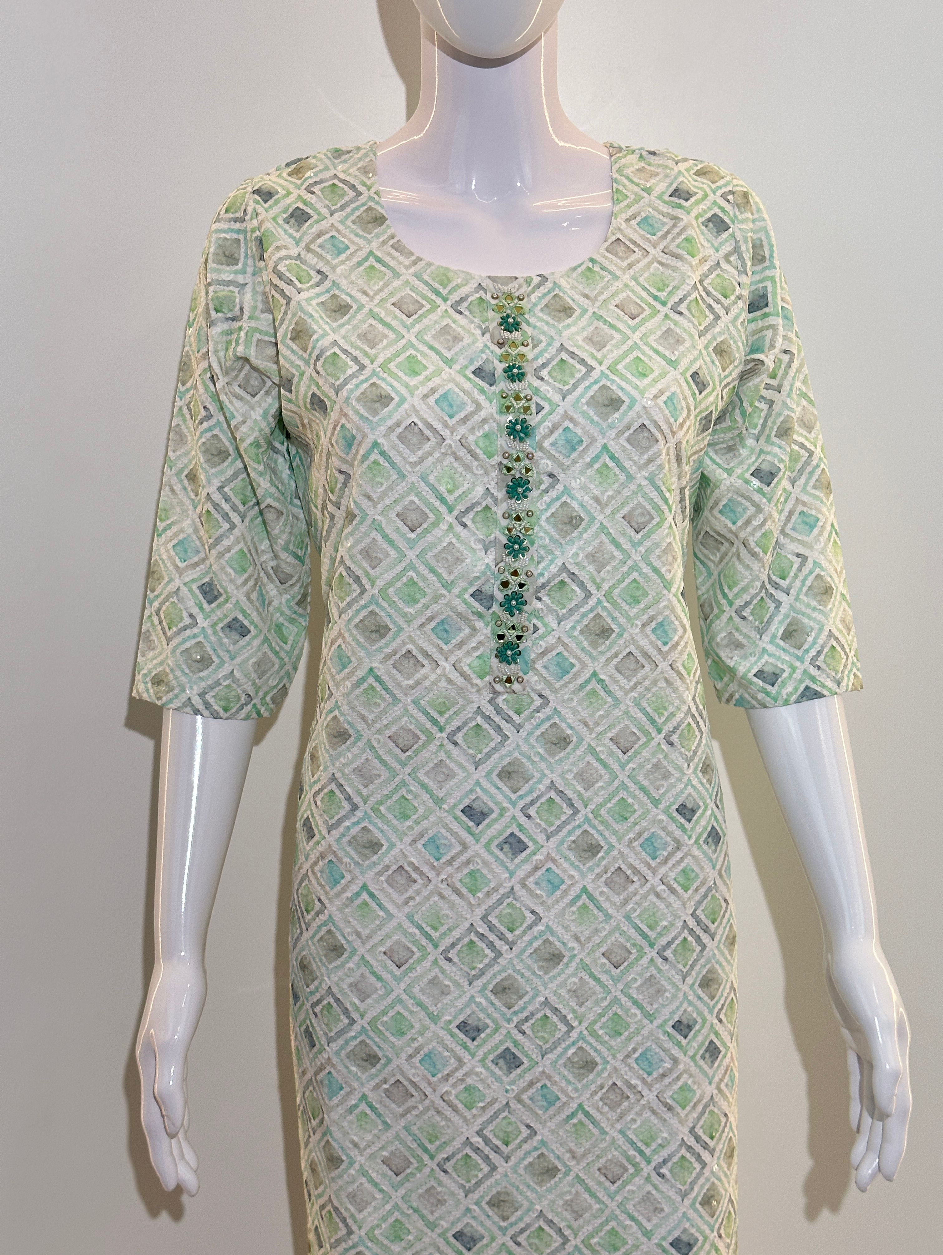Image of Lucknowi Straight Kurti