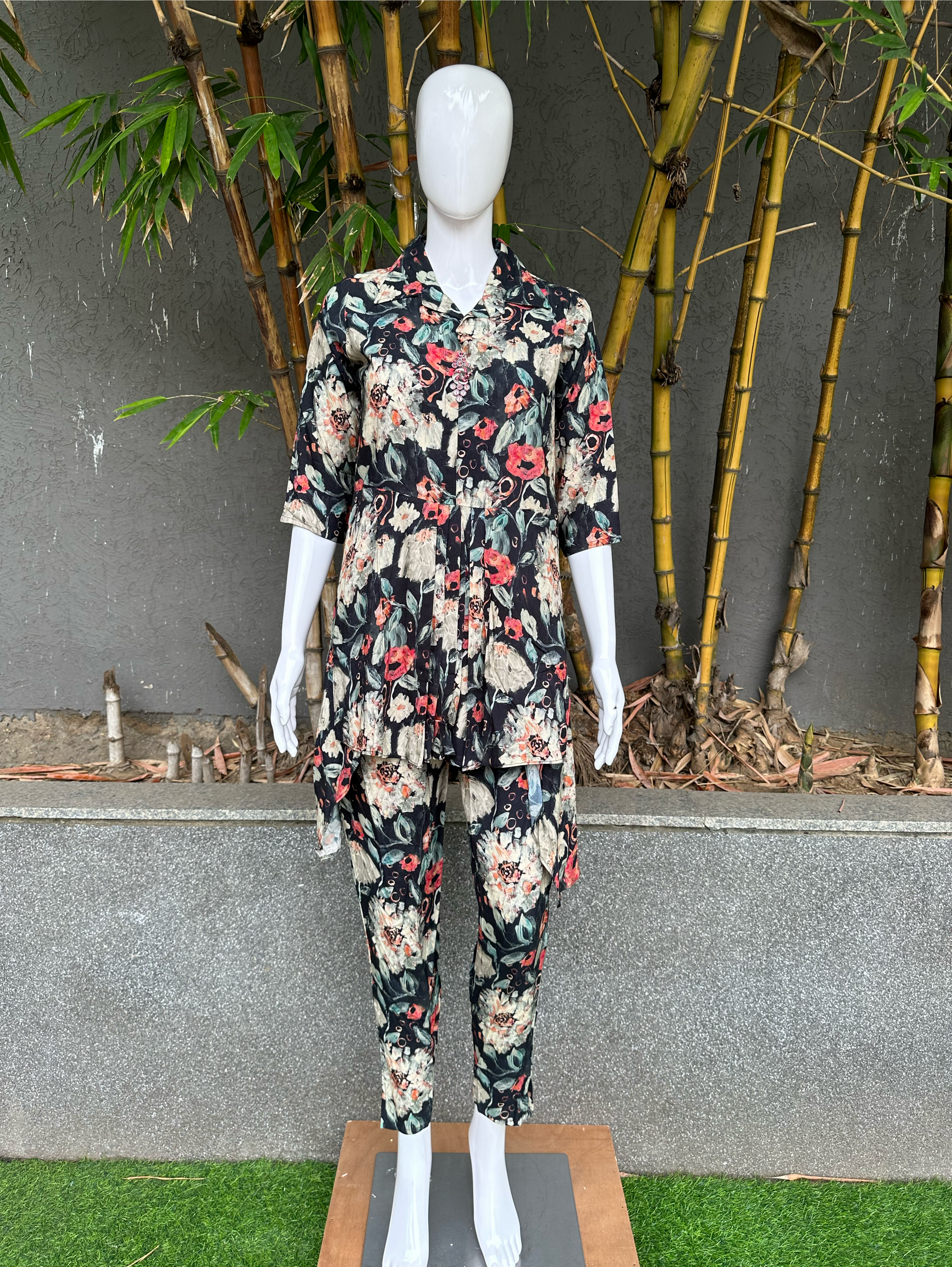 Rayon Flower with work Coords