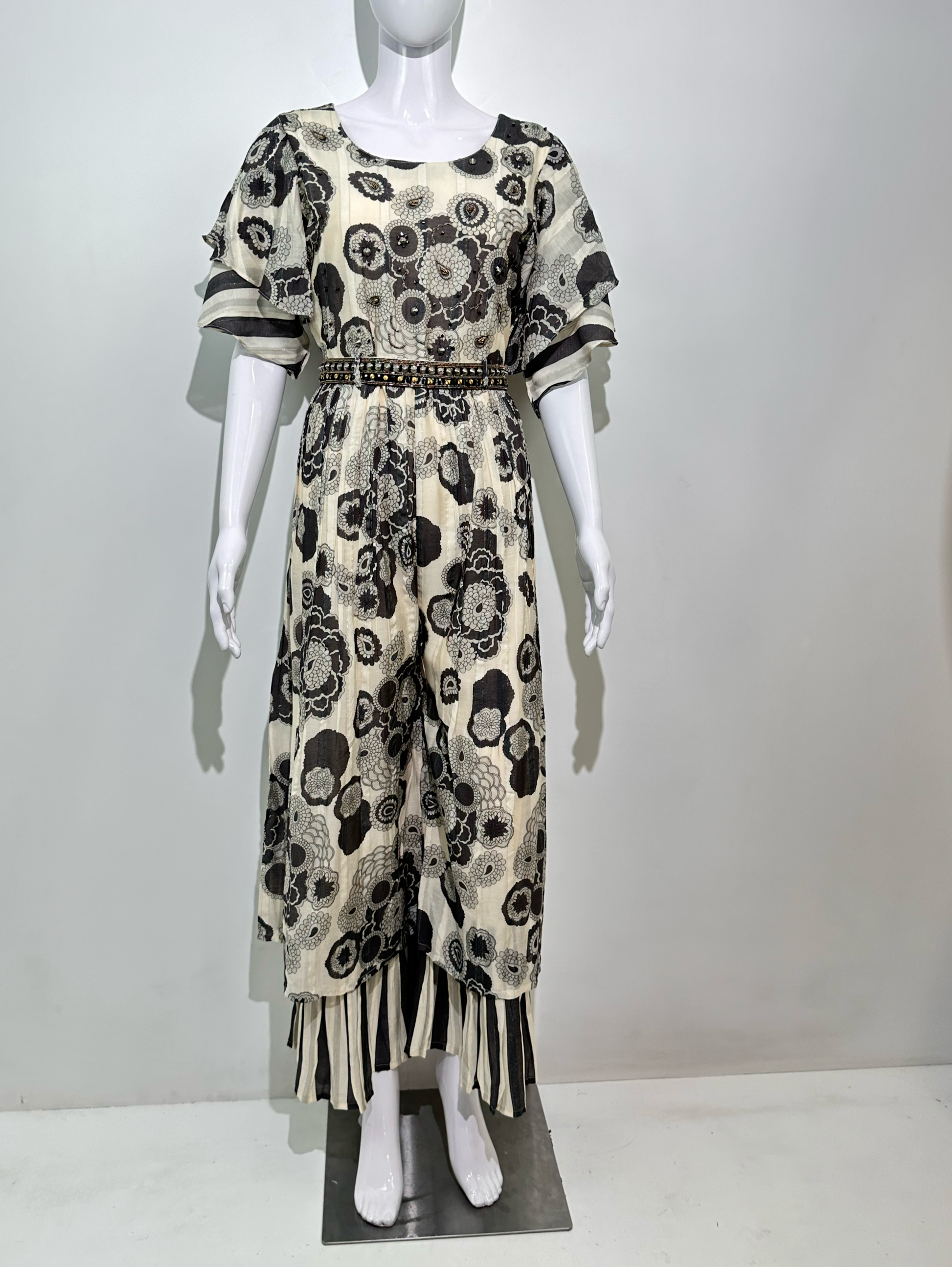 Premium Muslin Jumpsuit with Sequence work