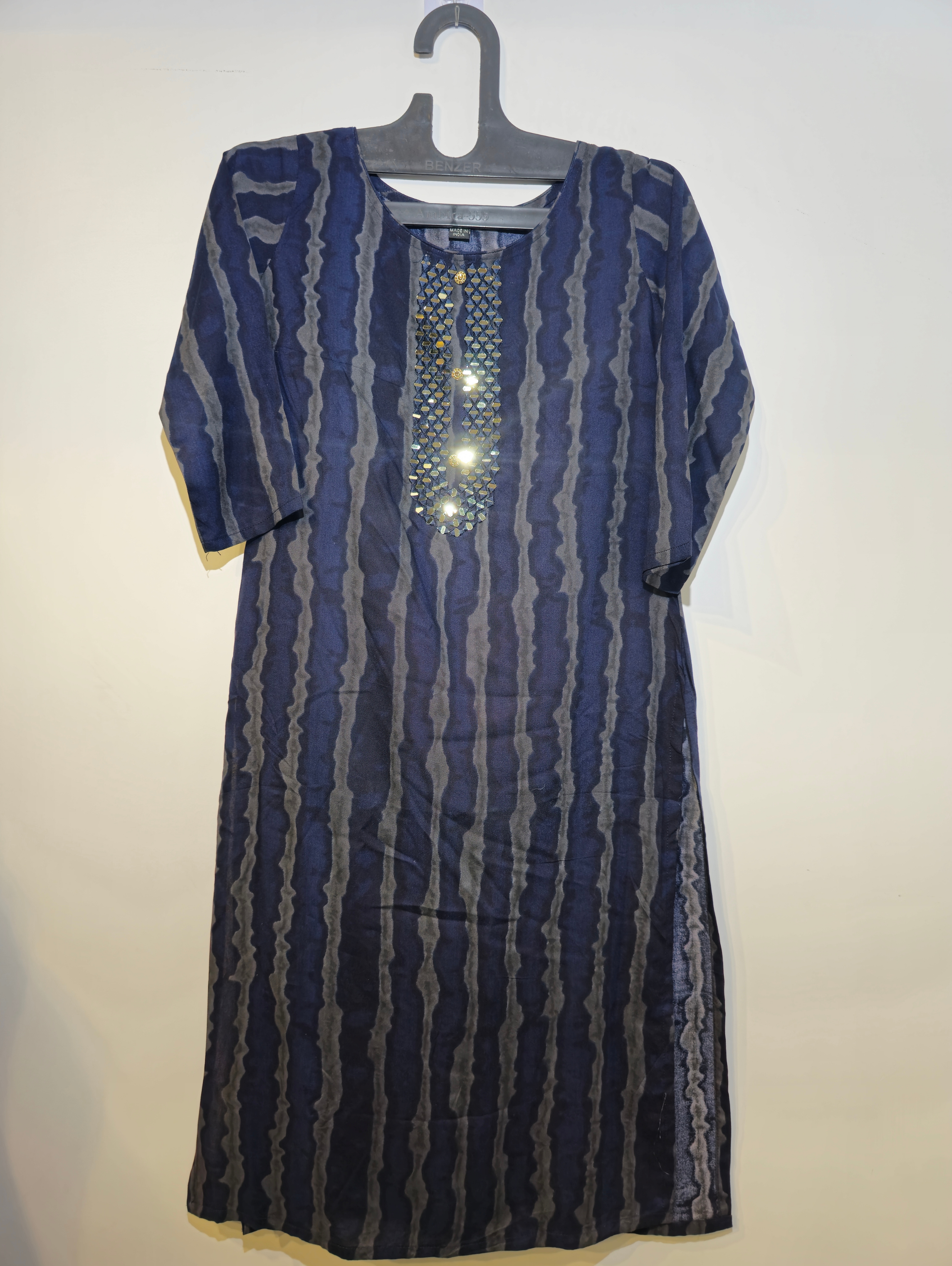 Image of Designer Muslin Straight Kurti