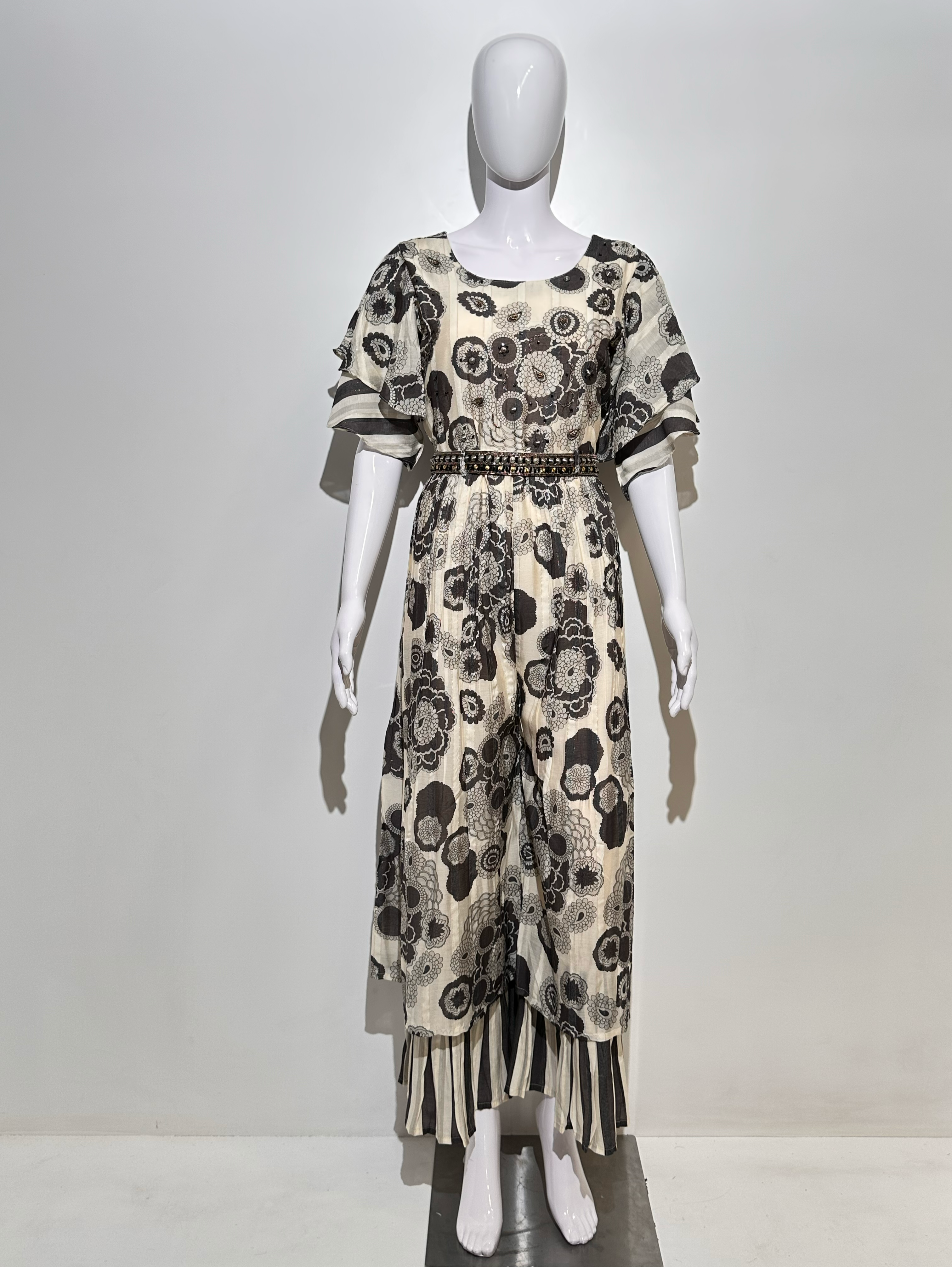 Image of Premium Muslin Jumpsuit with Sequence work