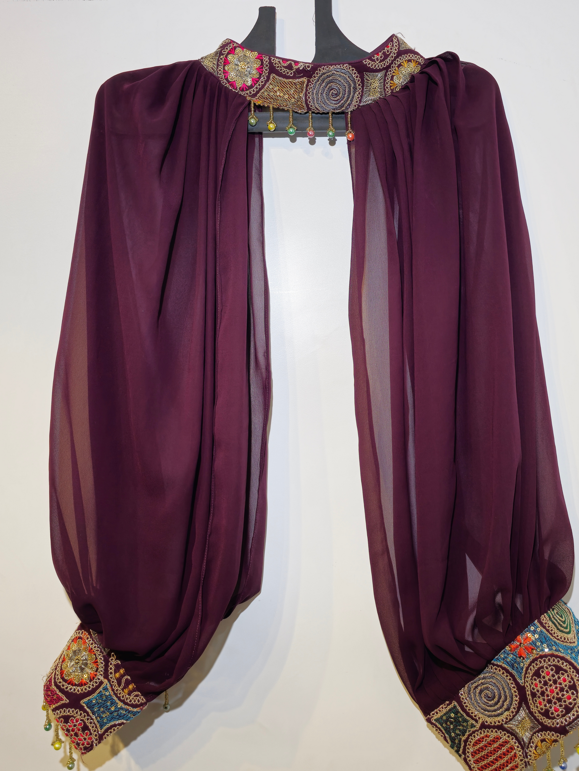 Dhoti Style & Separate Sleeve Georgette - 3 Piece