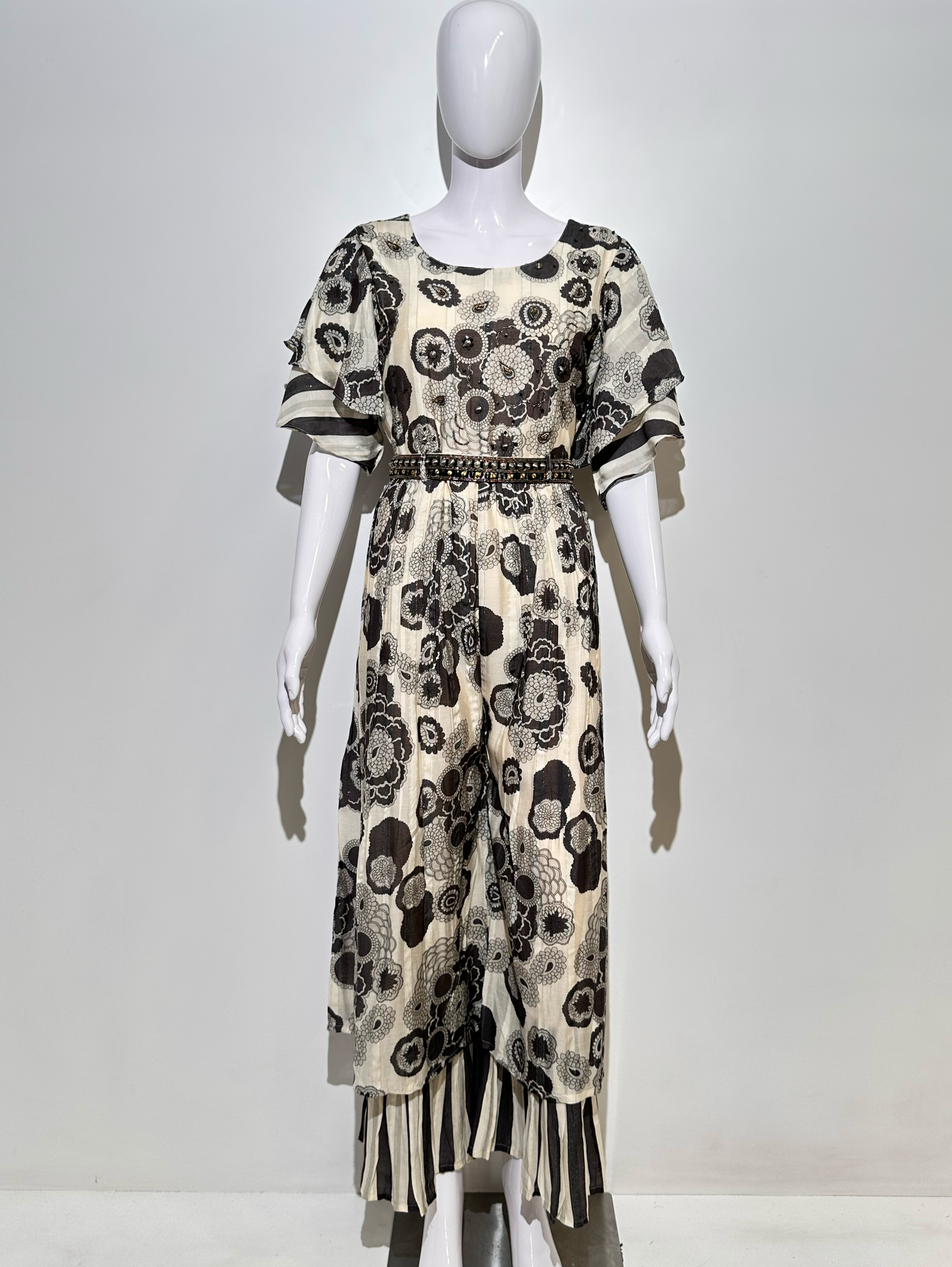 Image of Premium Muslin Jumpsuit with Sequence work