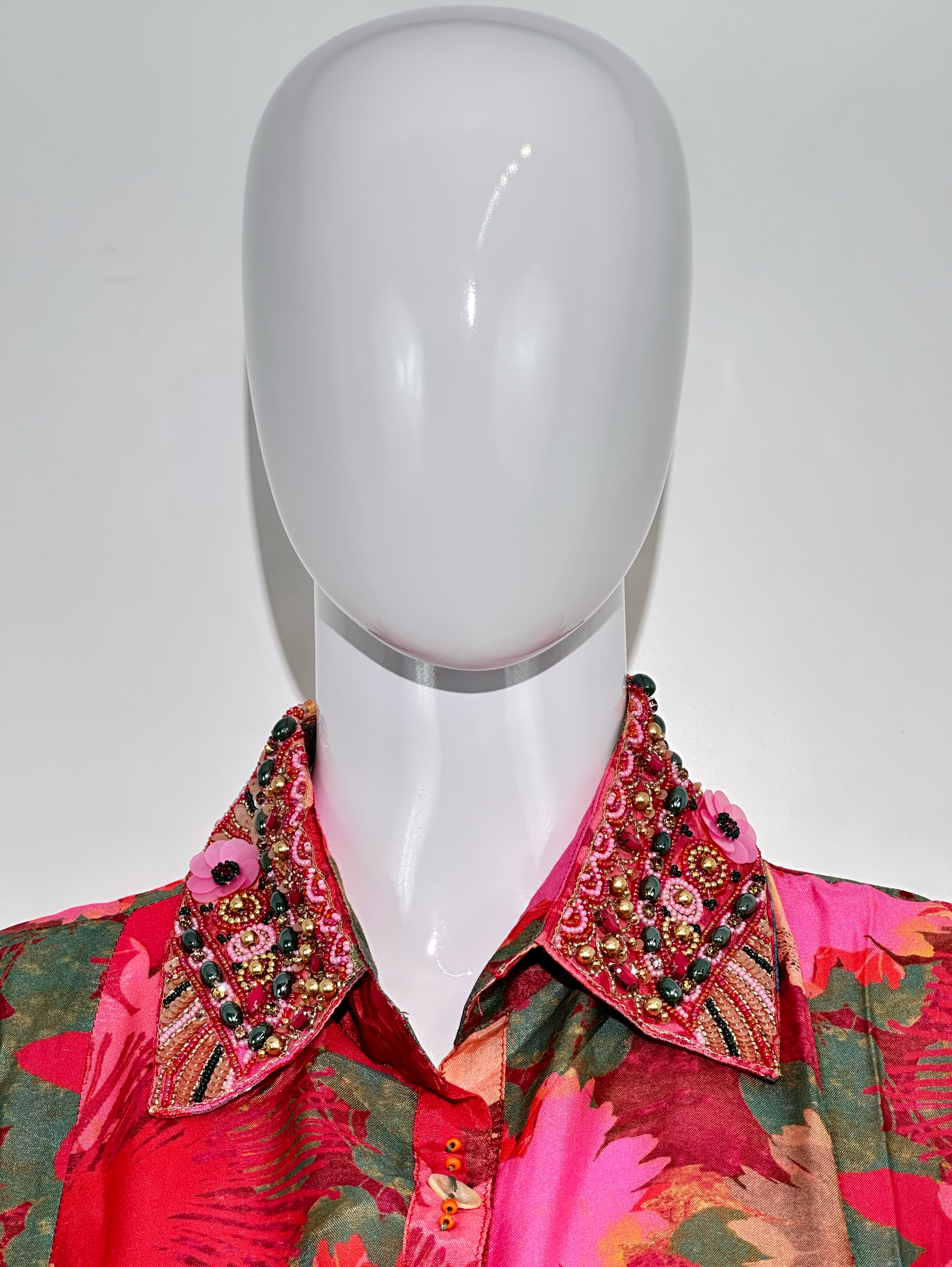 Muslin Hand work Coord Set - with Belt
