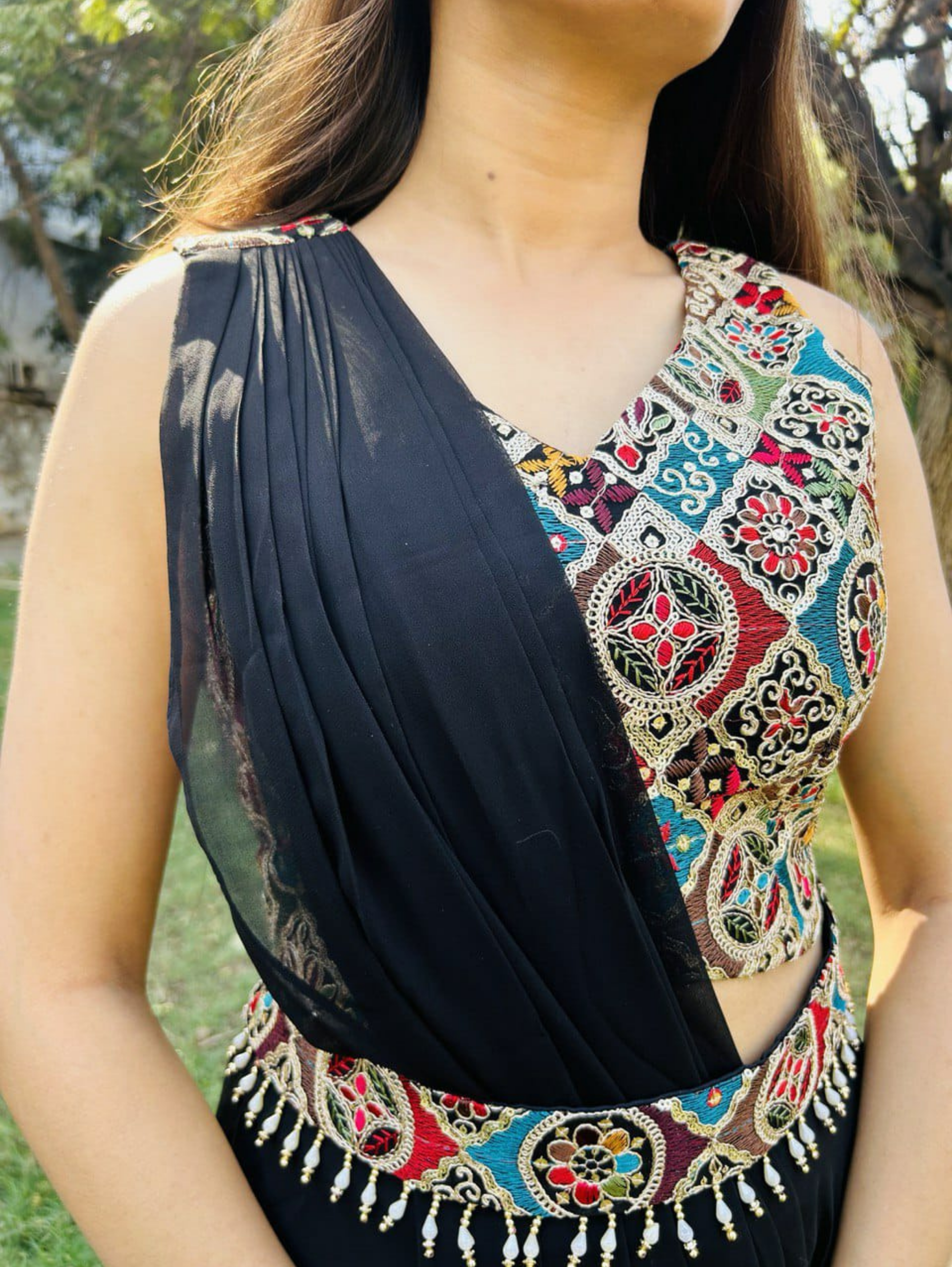 Image of Georgette Traditional 3 Piece