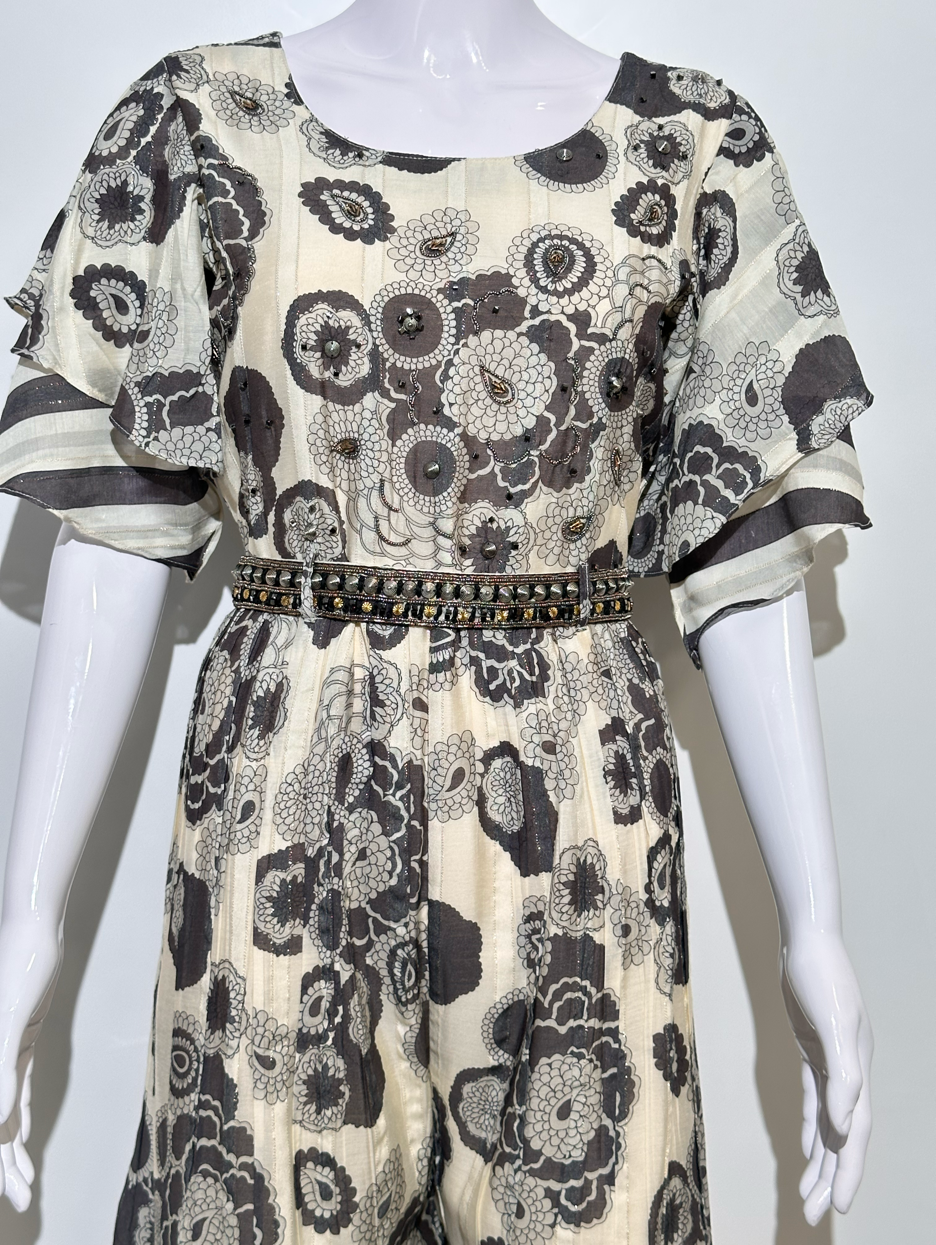 Image of Premium Muslin Jumpsuit with Sequence work