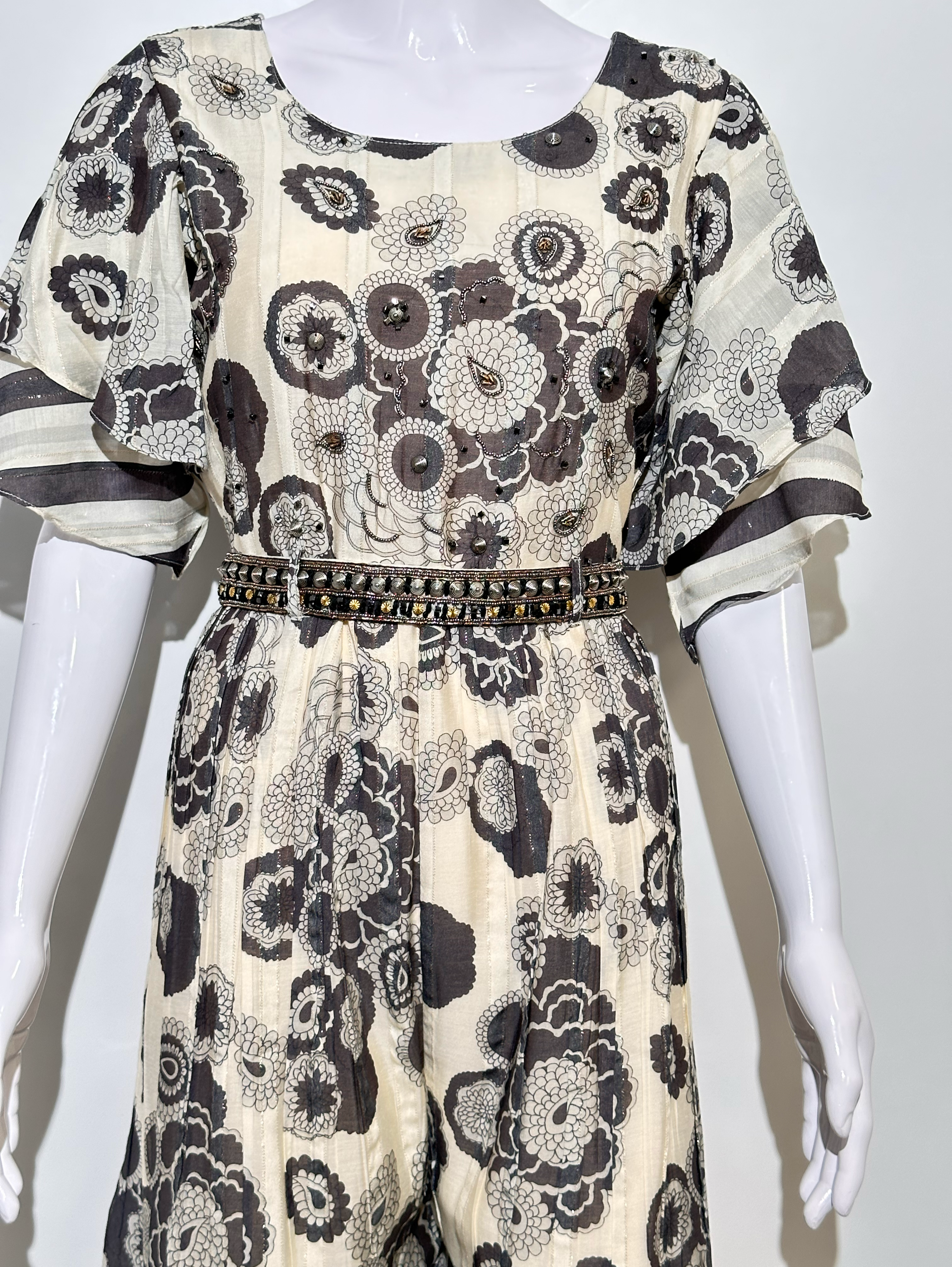 Image of Premium Muslin Jumpsuit with Sequence work