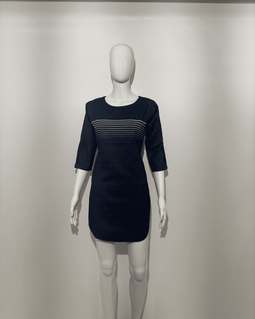 Image of Stripe Denim Tunics Top - 1 Piece