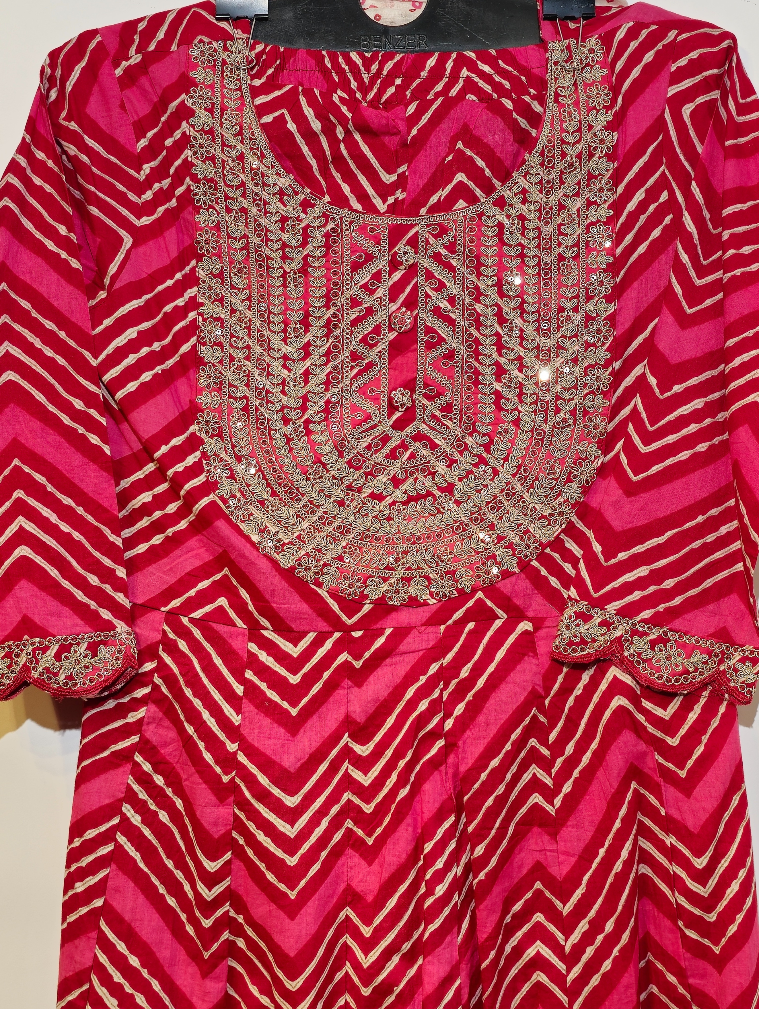 Pure Cotton Kurti Set - 3 Piece