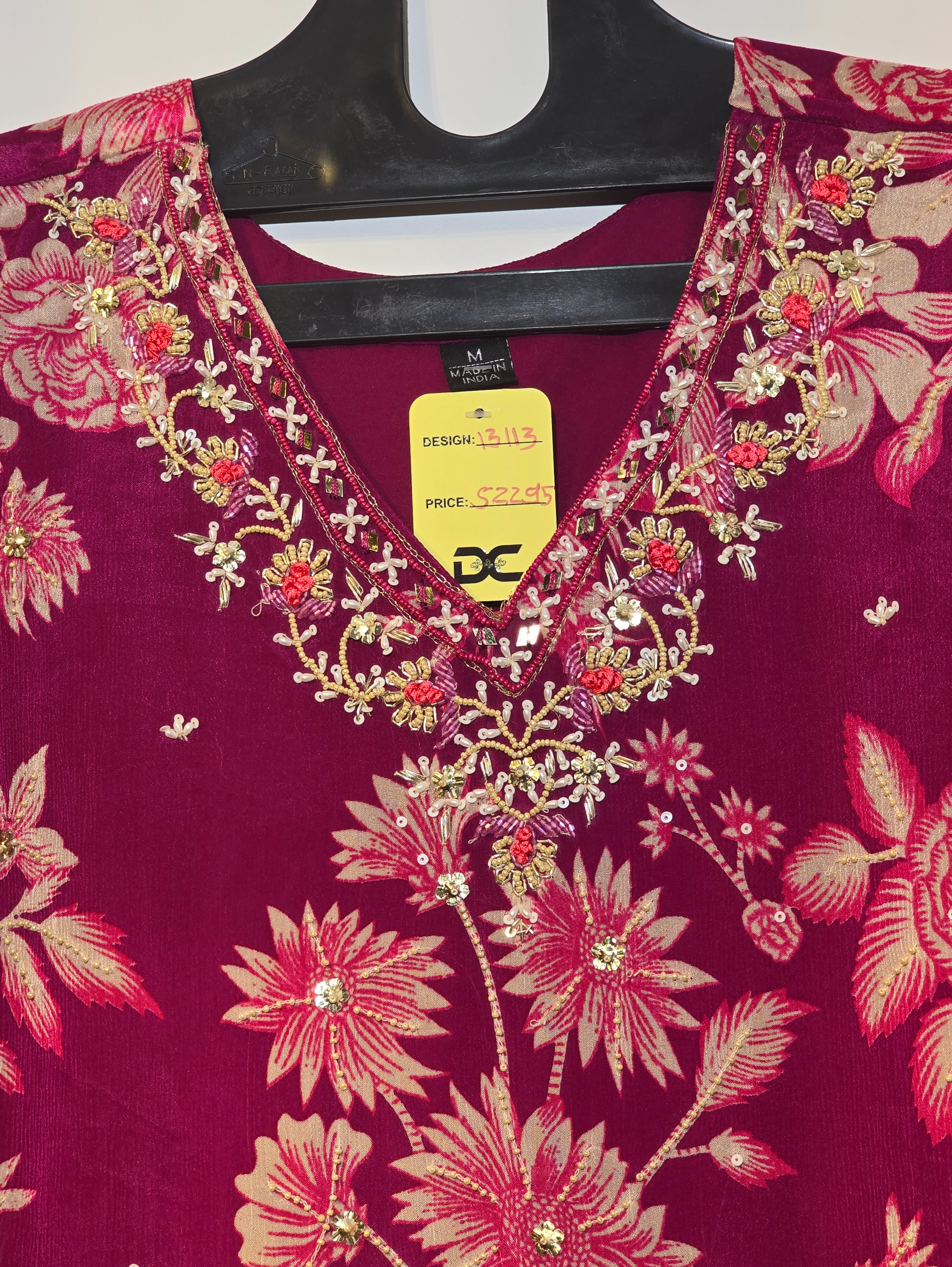 Image of Designer Georgette Set with work - 3 Piece