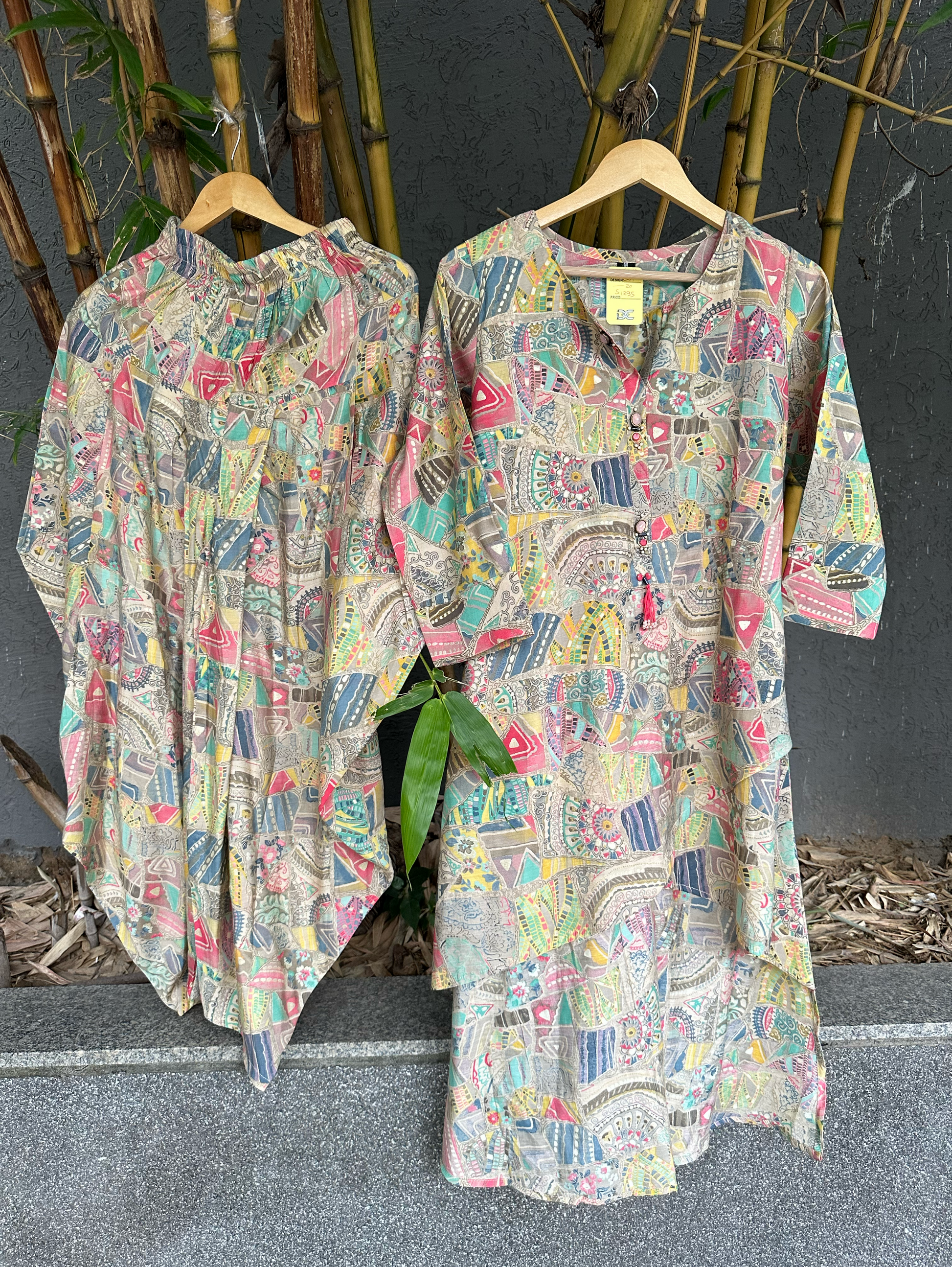 Patiala Style Coord Set - Multiprint
