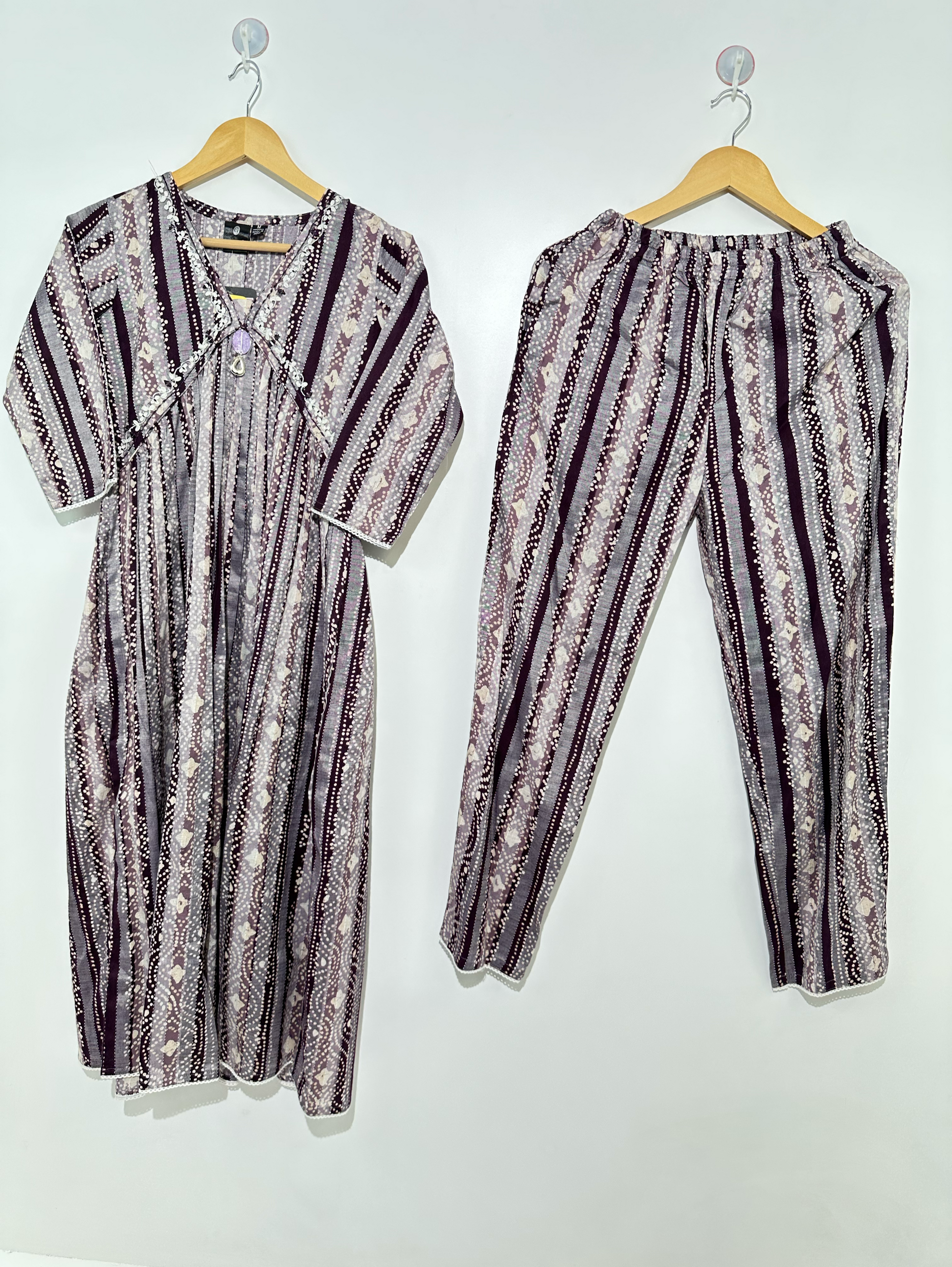 Alia Cut Coord Set with Neck work