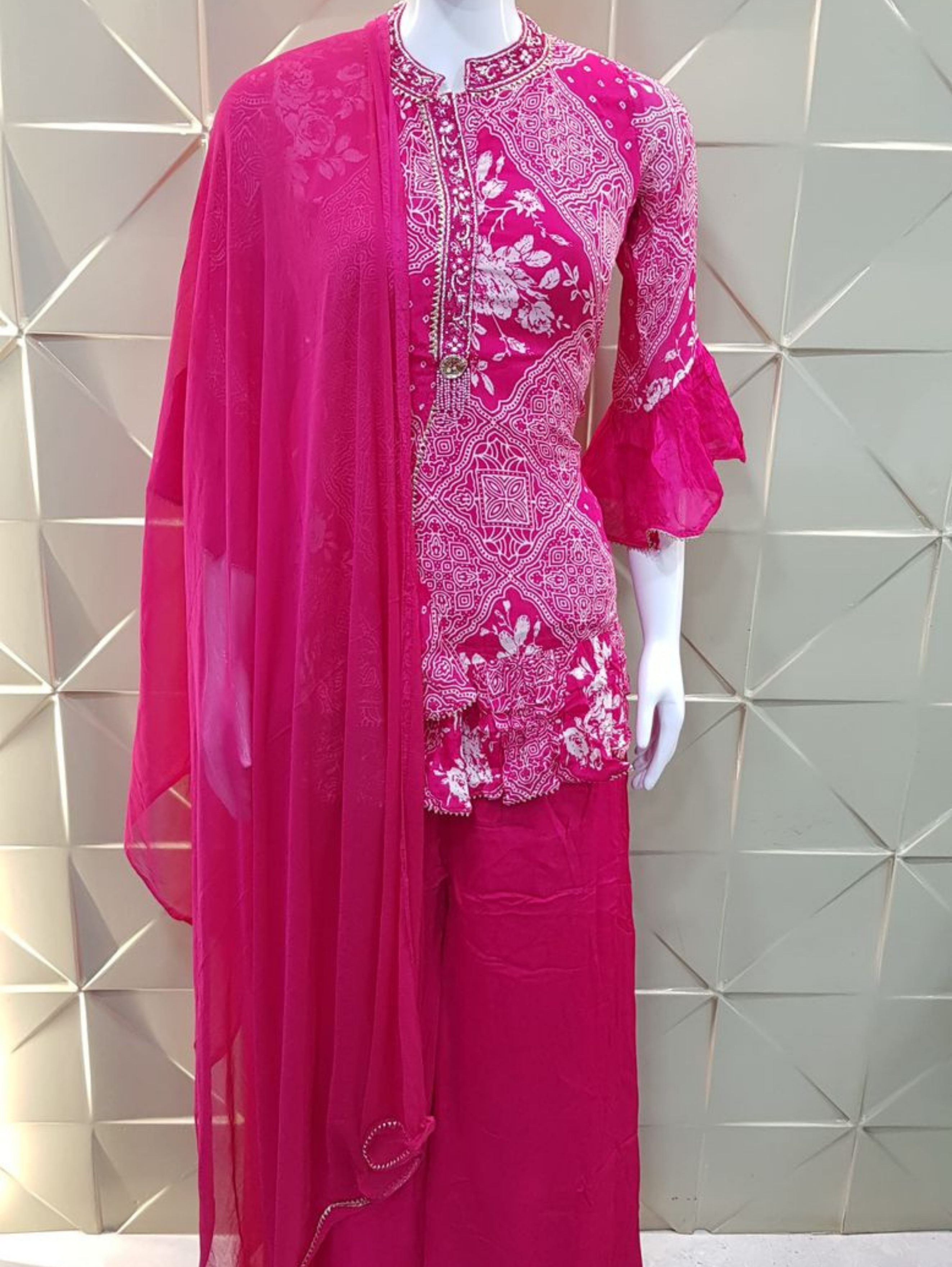Image of Georgette Traditional 3 Piece