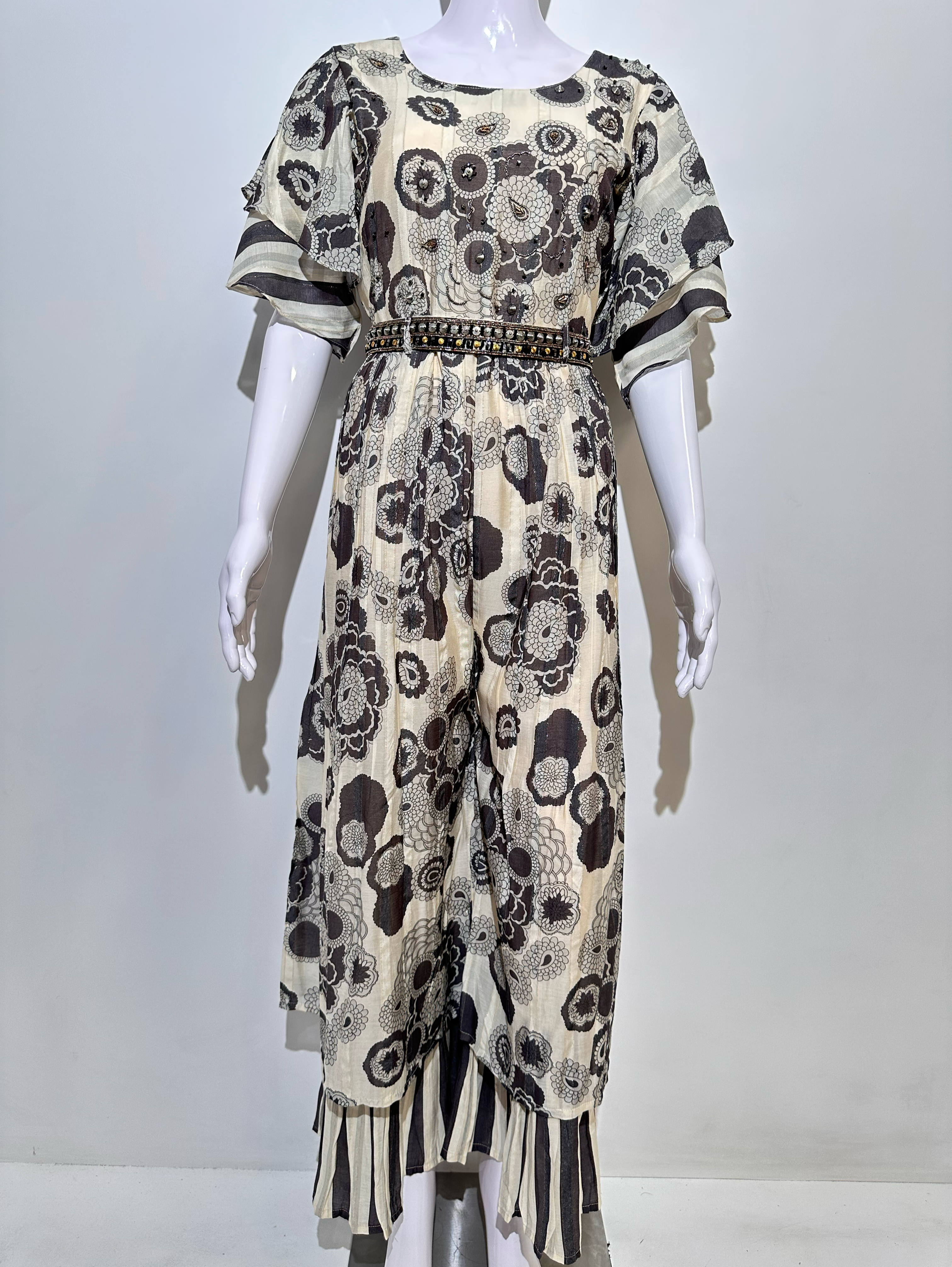 Image of Premium Muslin Jumpsuit with Sequence work