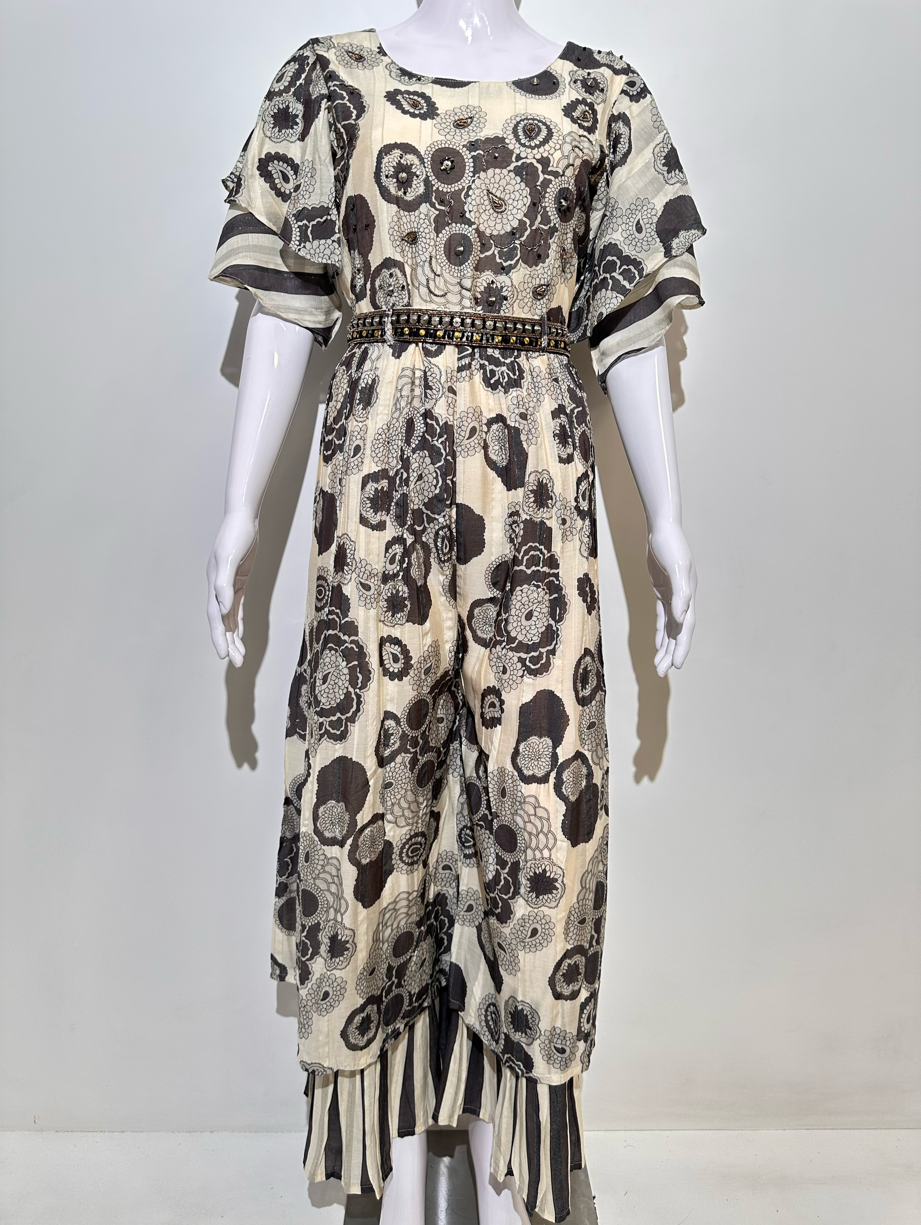 Premium Muslin Jumpsuit with Sequence work