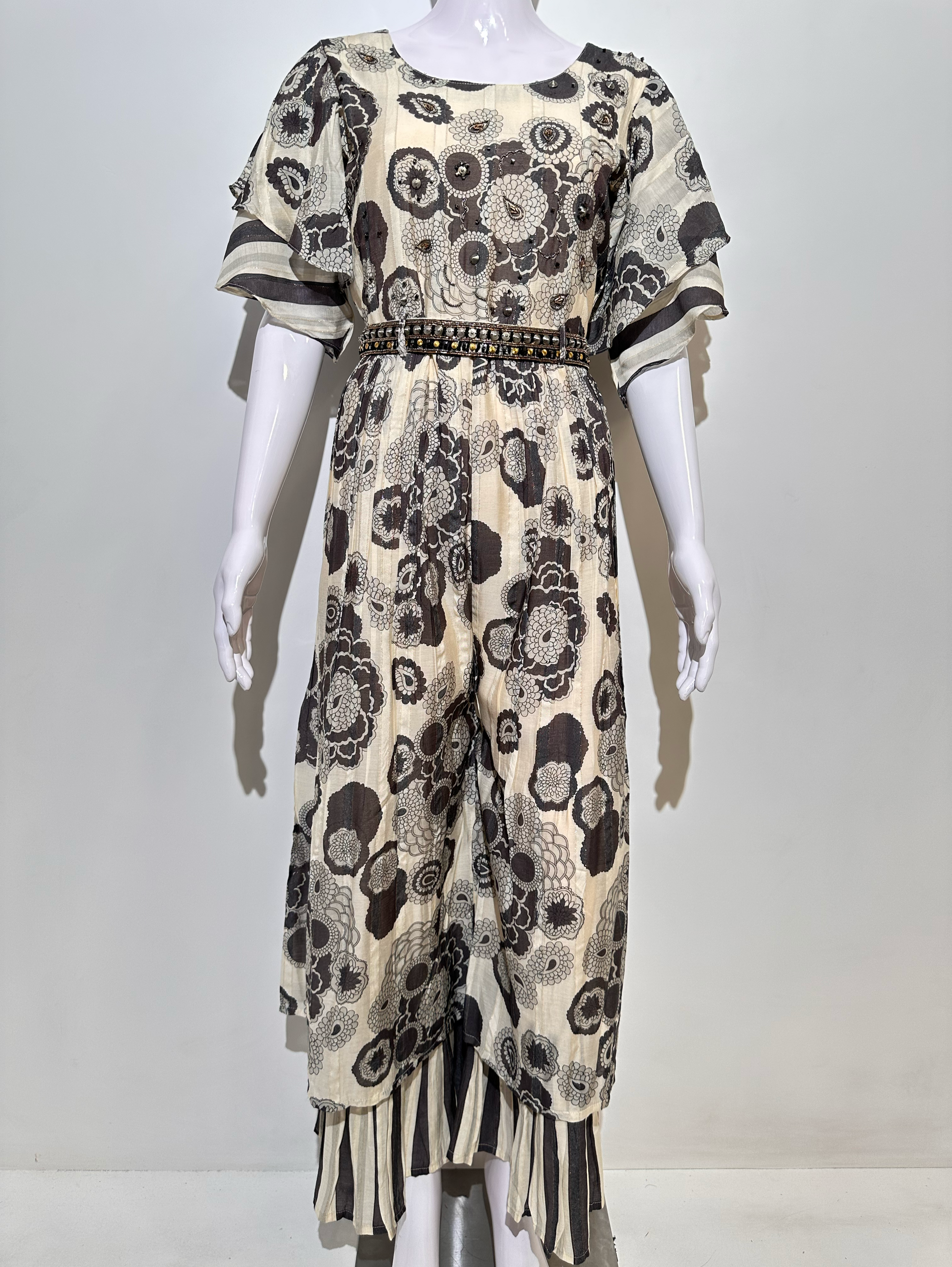 Premium Muslin Jumpsuit with Sequence work