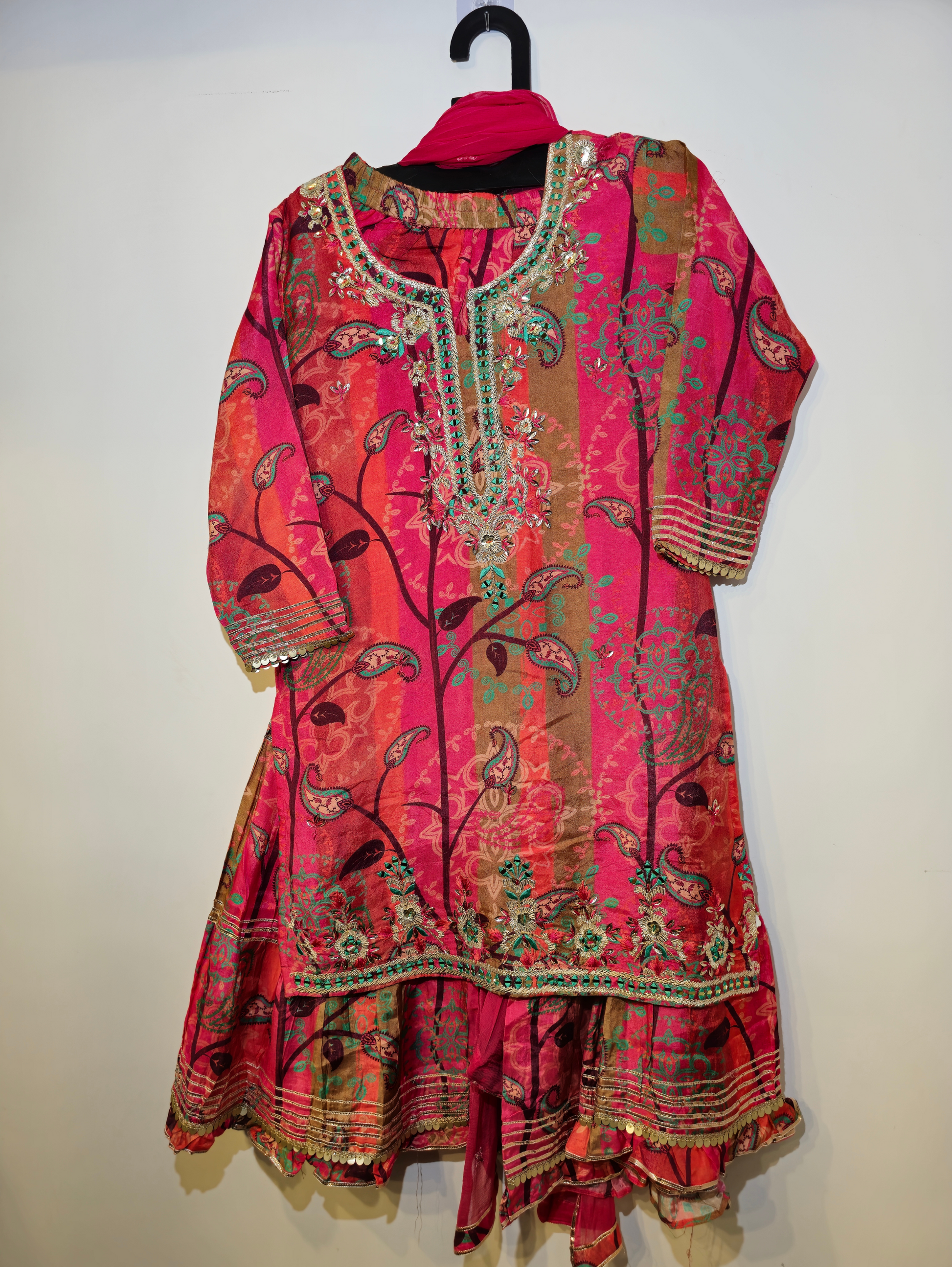 Pure Muslin Kurti Set - 3 Piece