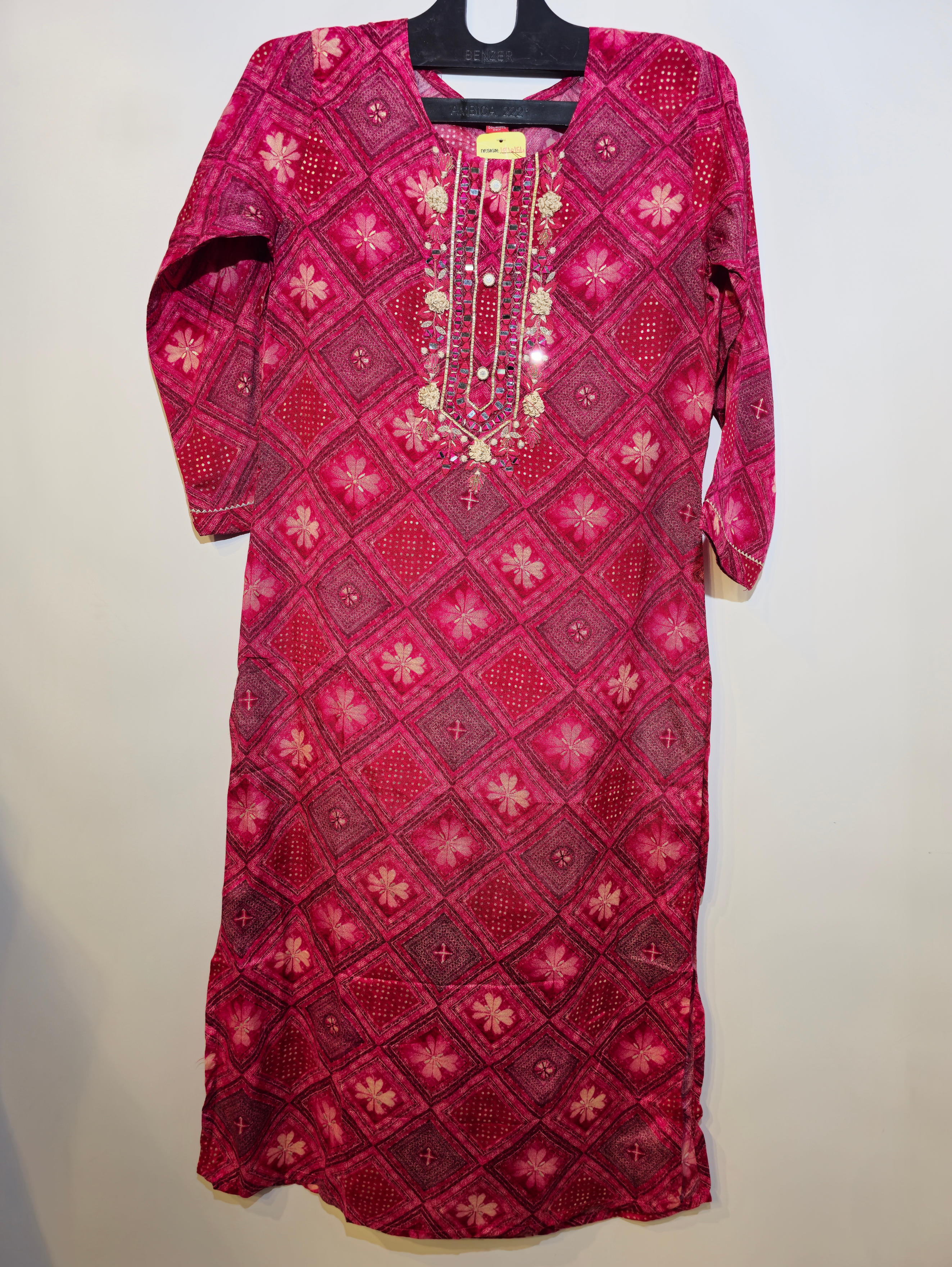 Image of Designer Muslin Straight Kurti