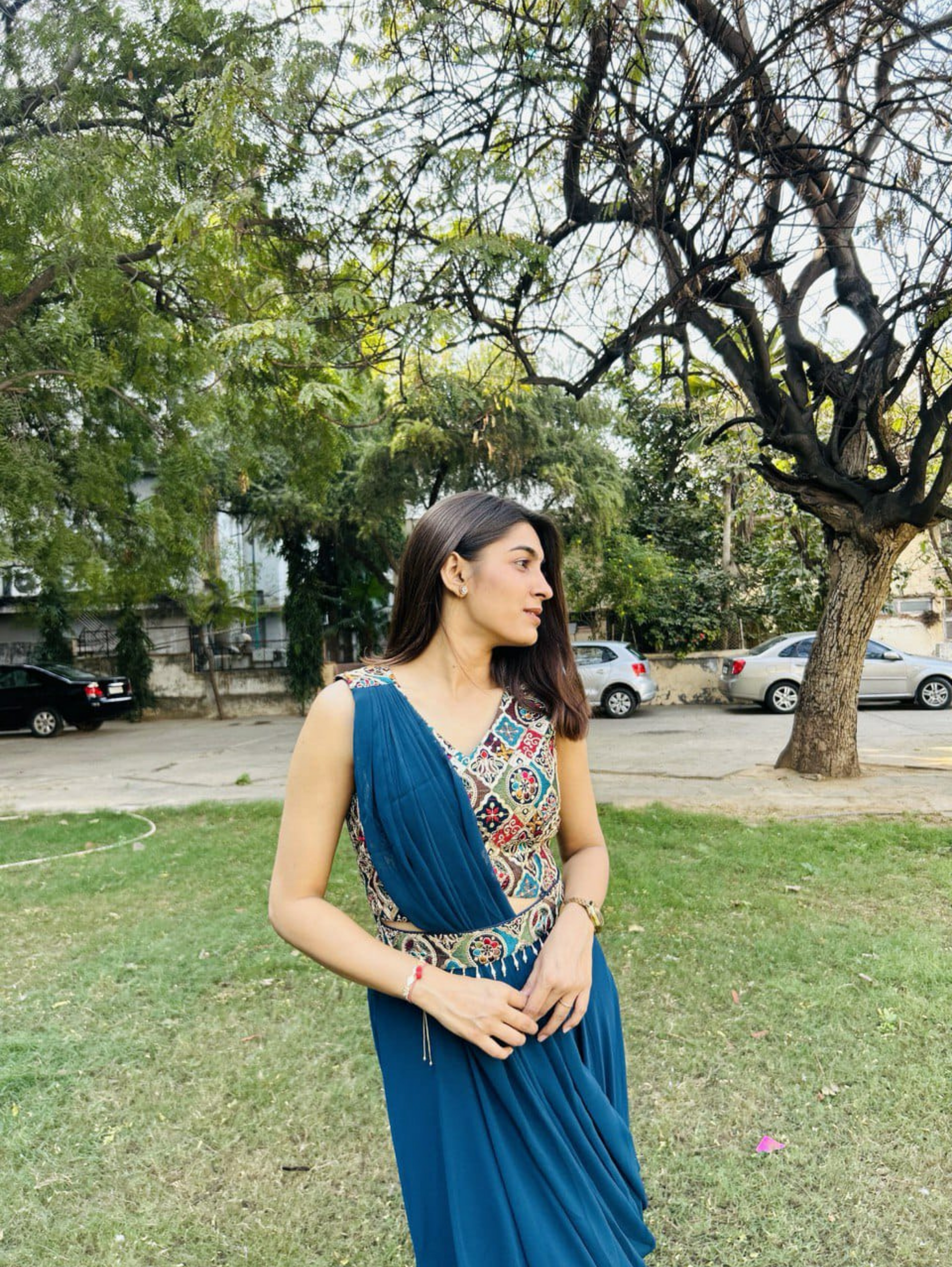 Georgette Traditional 3 Piece